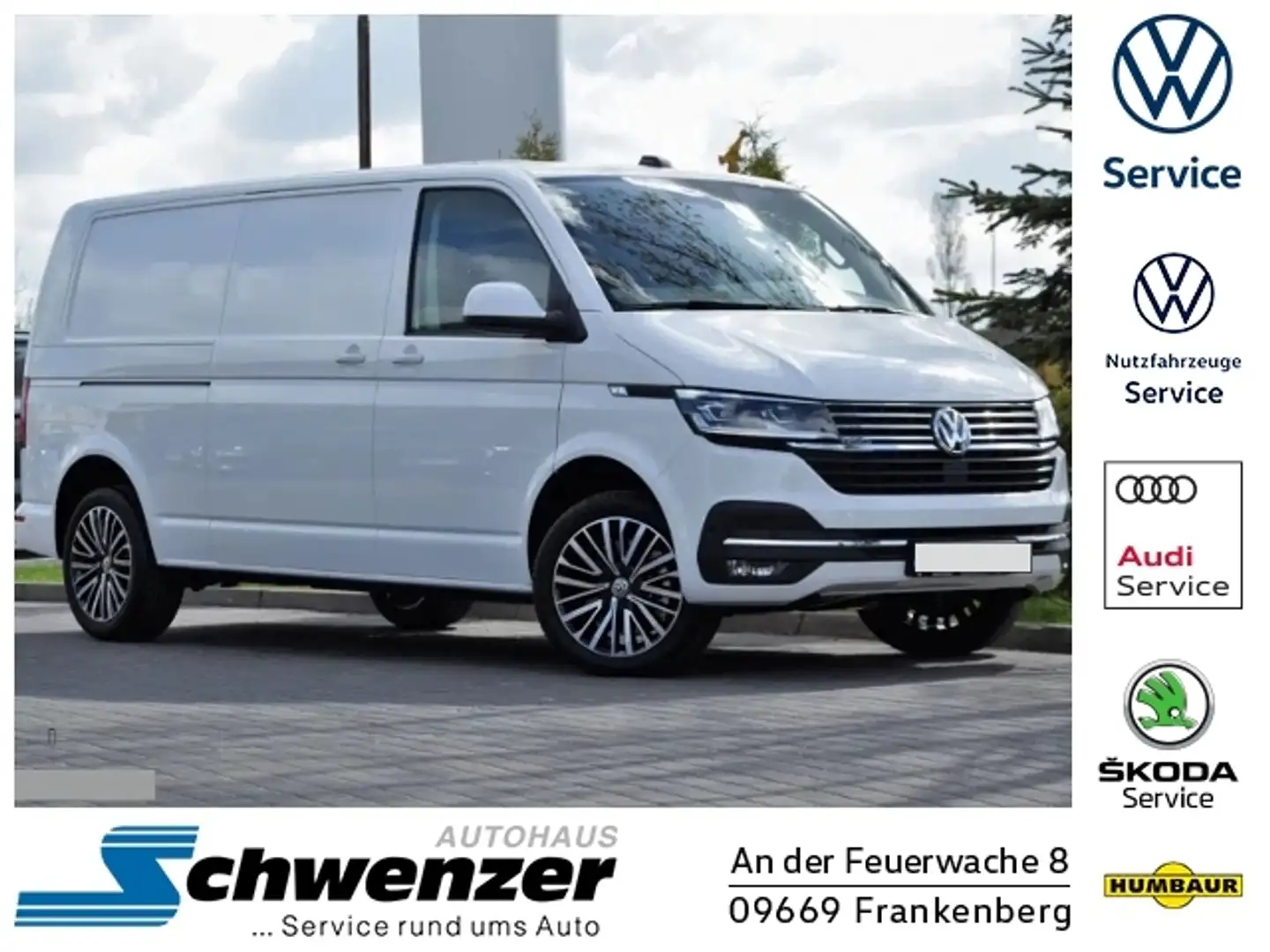 Volkswagen T6.1 Kasten lang 4Motion LED NAVI ACC SHZ RFK beh Blanco - 1