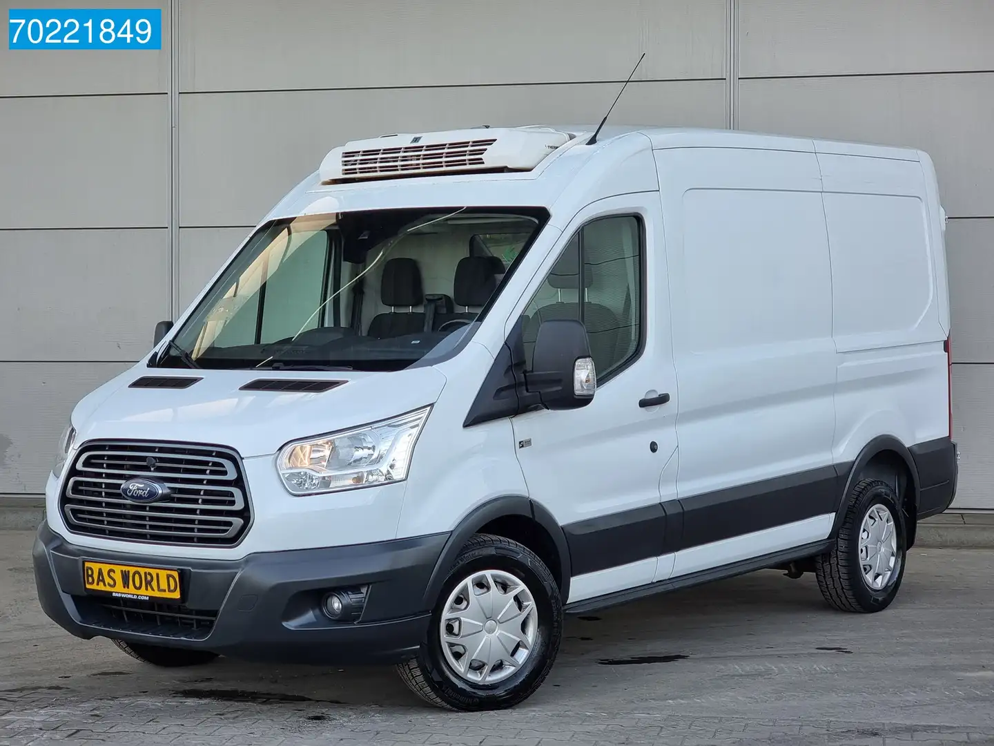 Ford Transit 155PK Koelwagen Carrier Thermoking L2H2 Airco Crui Wit - 1