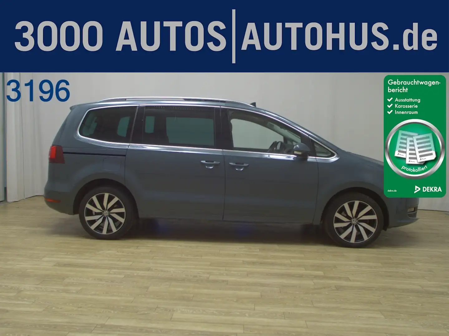 Volkswagen Sharan 1.4 TSI BMT Highline AHK ACC Navi GSD LM Синій - 1