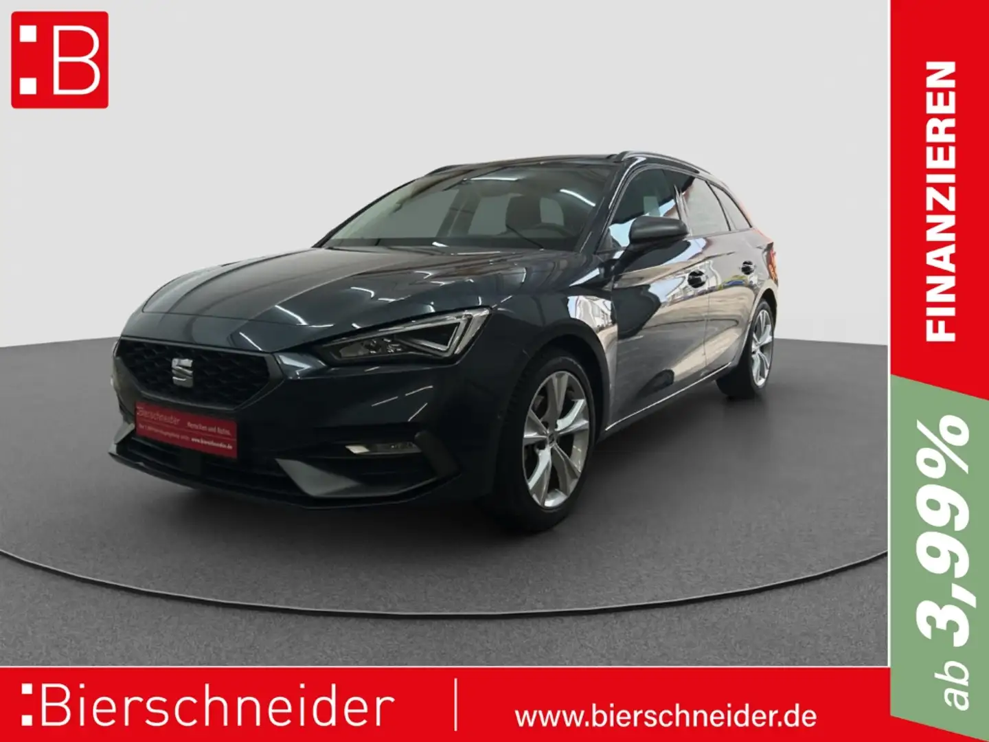 SEAT Leon Sportstourer 1.5 eTSI DSG FR CAM CLIMATR. LED Gris - 1