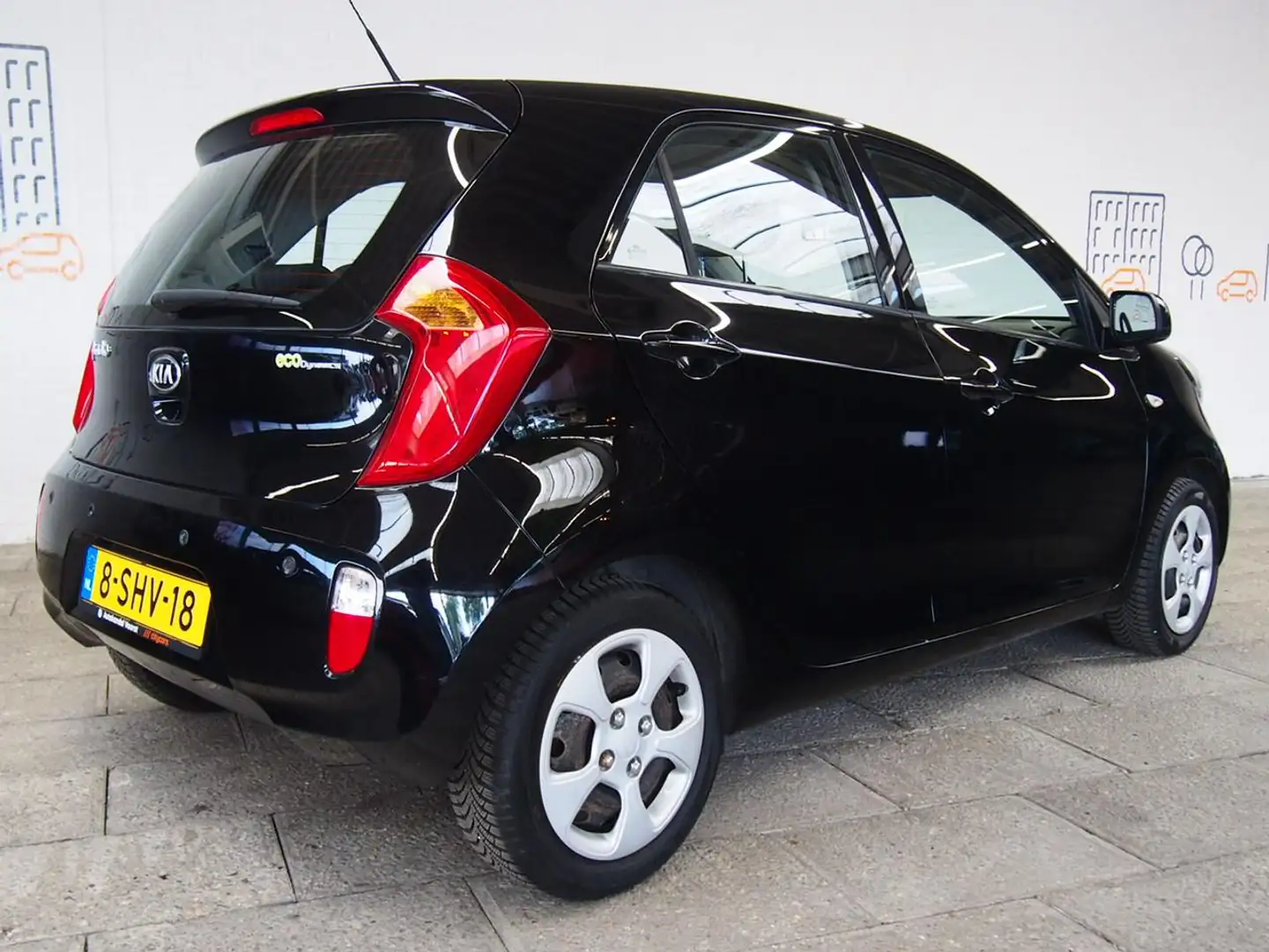 Kia Picanto 1.0 CVVT ISG Comfort Pack Airco (APK:Nieuw) Incl.G Noir - 2