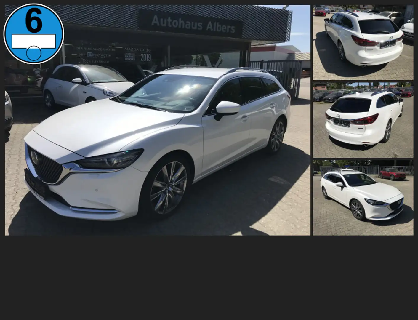 Mazda 6 Kombi SKYACTIV-D184 Sports-line mit Sportplus-P. A Alb - 1