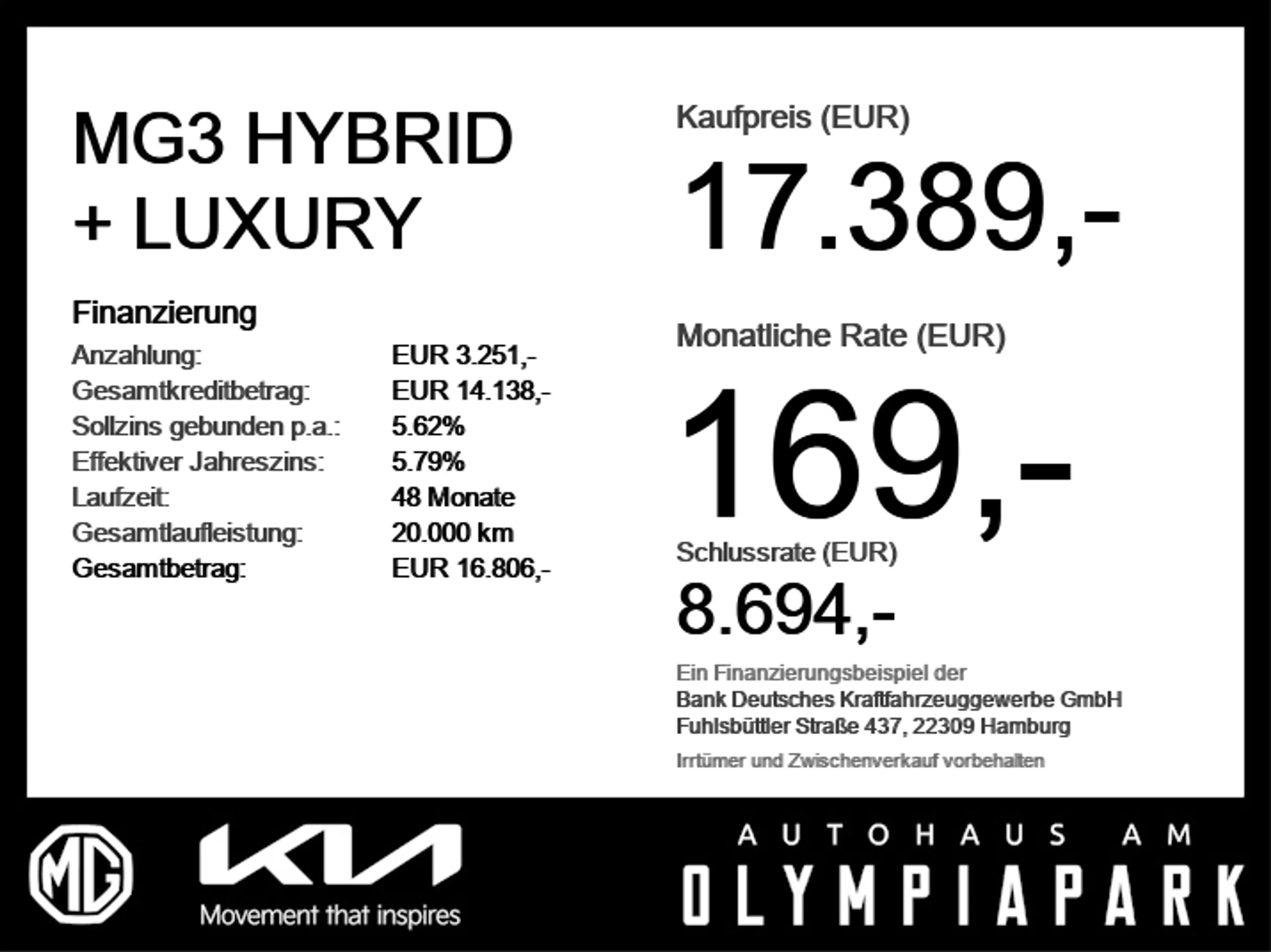 MG MG3 HYBRID + LUXURY 360°KAMERA*LED*KLIMAAUTOMATIK — photo 6