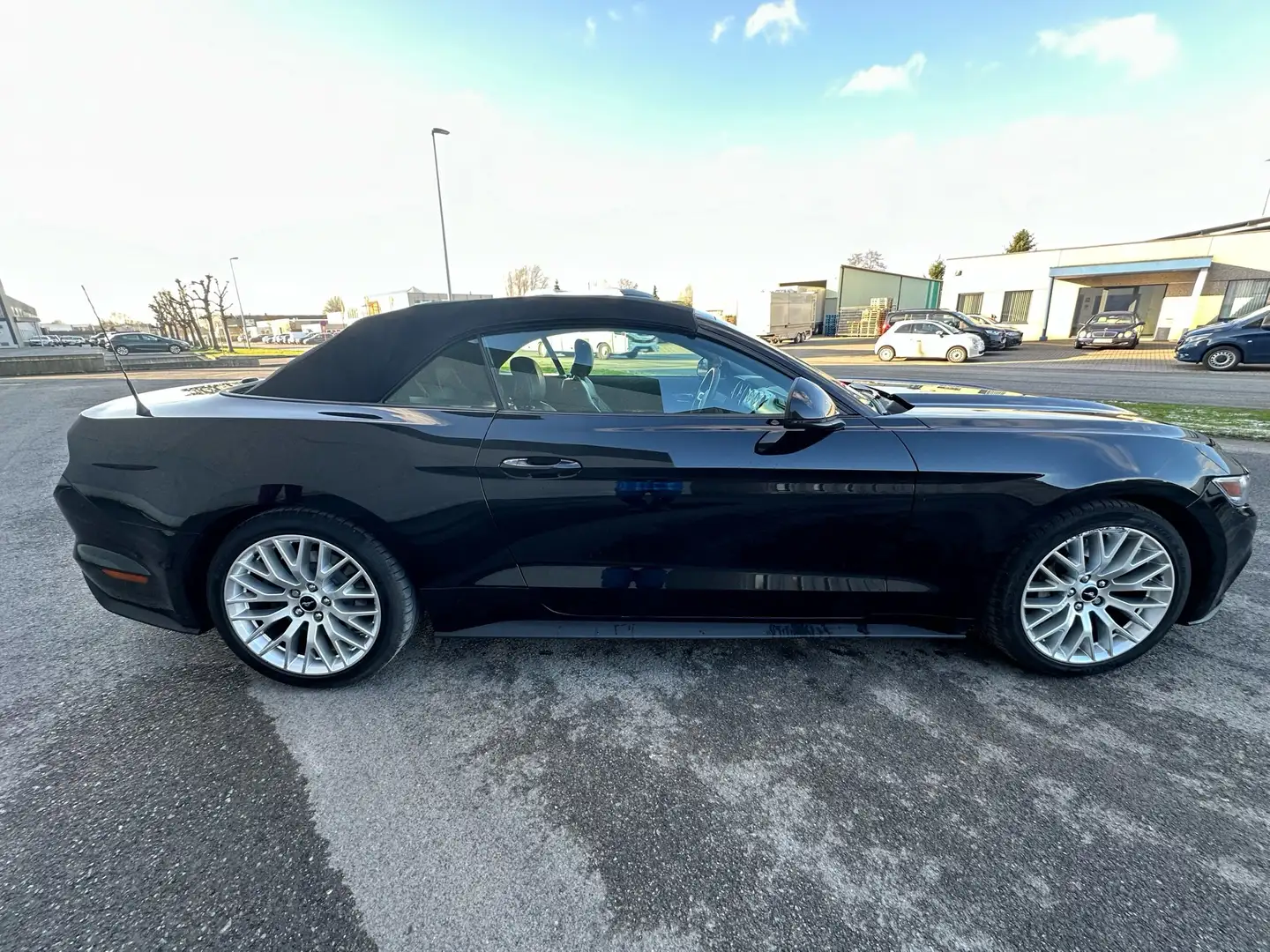 Ford Mustang Cabrio 2.3 Eco Boost Zwart - 1