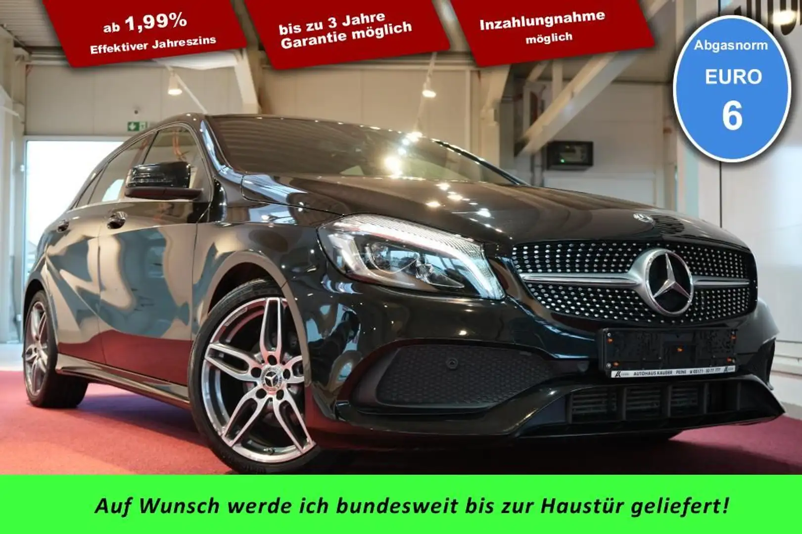 Mercedes-Benz A 200 AMG Line *LED*Klima* Schwarz - 1