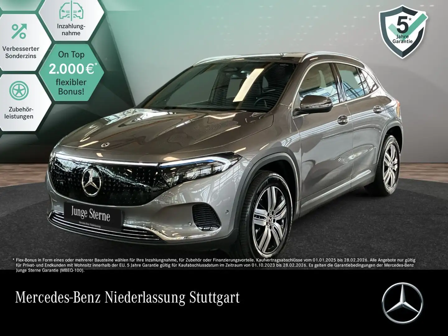 Mercedes-Benz EQA 300 4M PROG+ADVANCED+AHK+KAMERA+SPUR Grau - 1