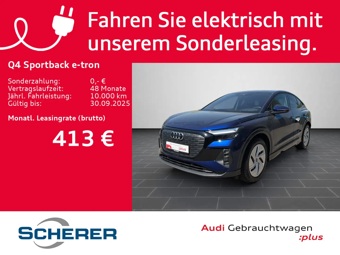 Audi Q4 e-tron 45 quattro LED KAMERA AHK CO Blau - 1