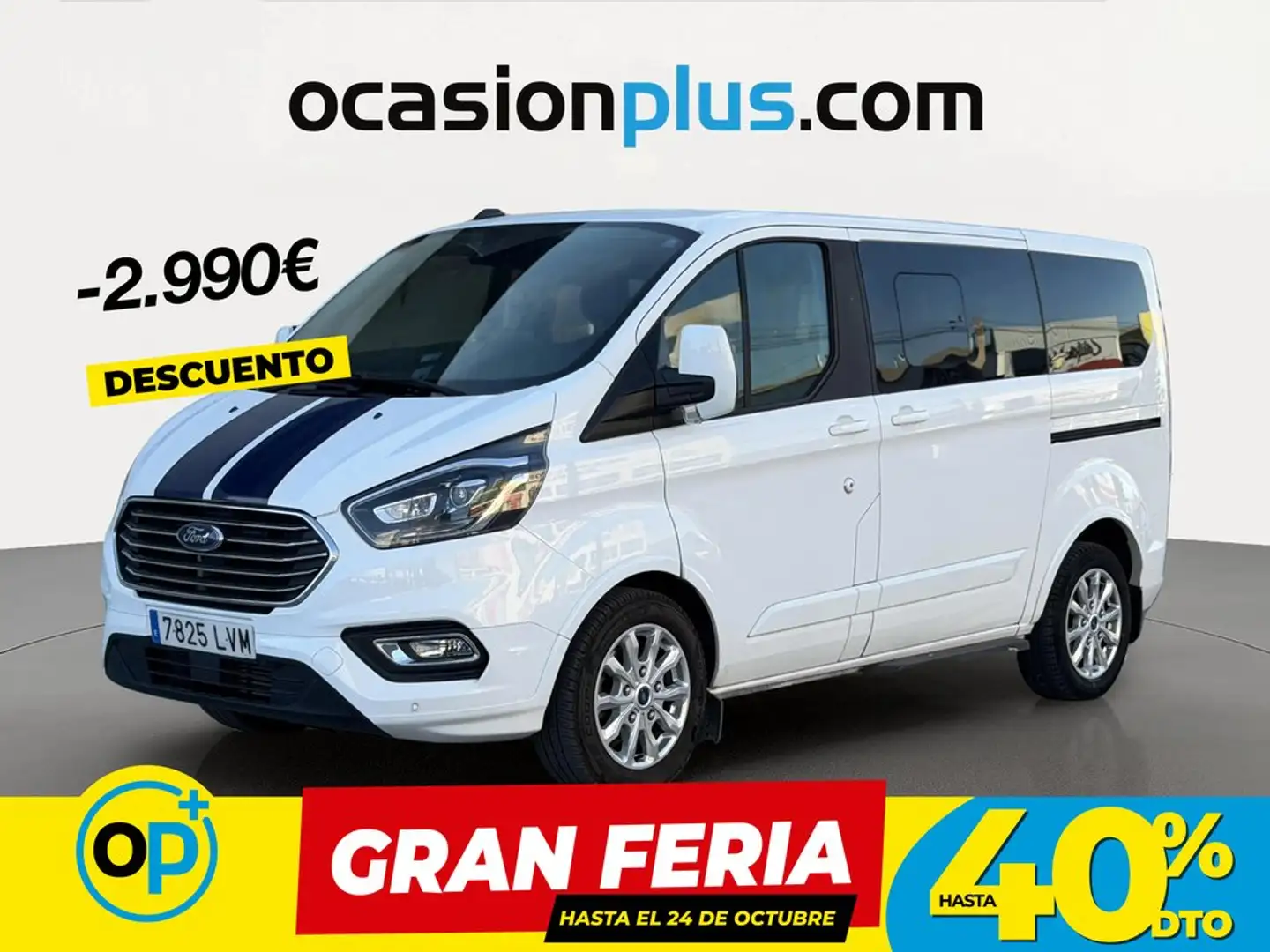 Ford Tourneo Custom 2.0 EcoBlue Titanium 130 Blanco - 1