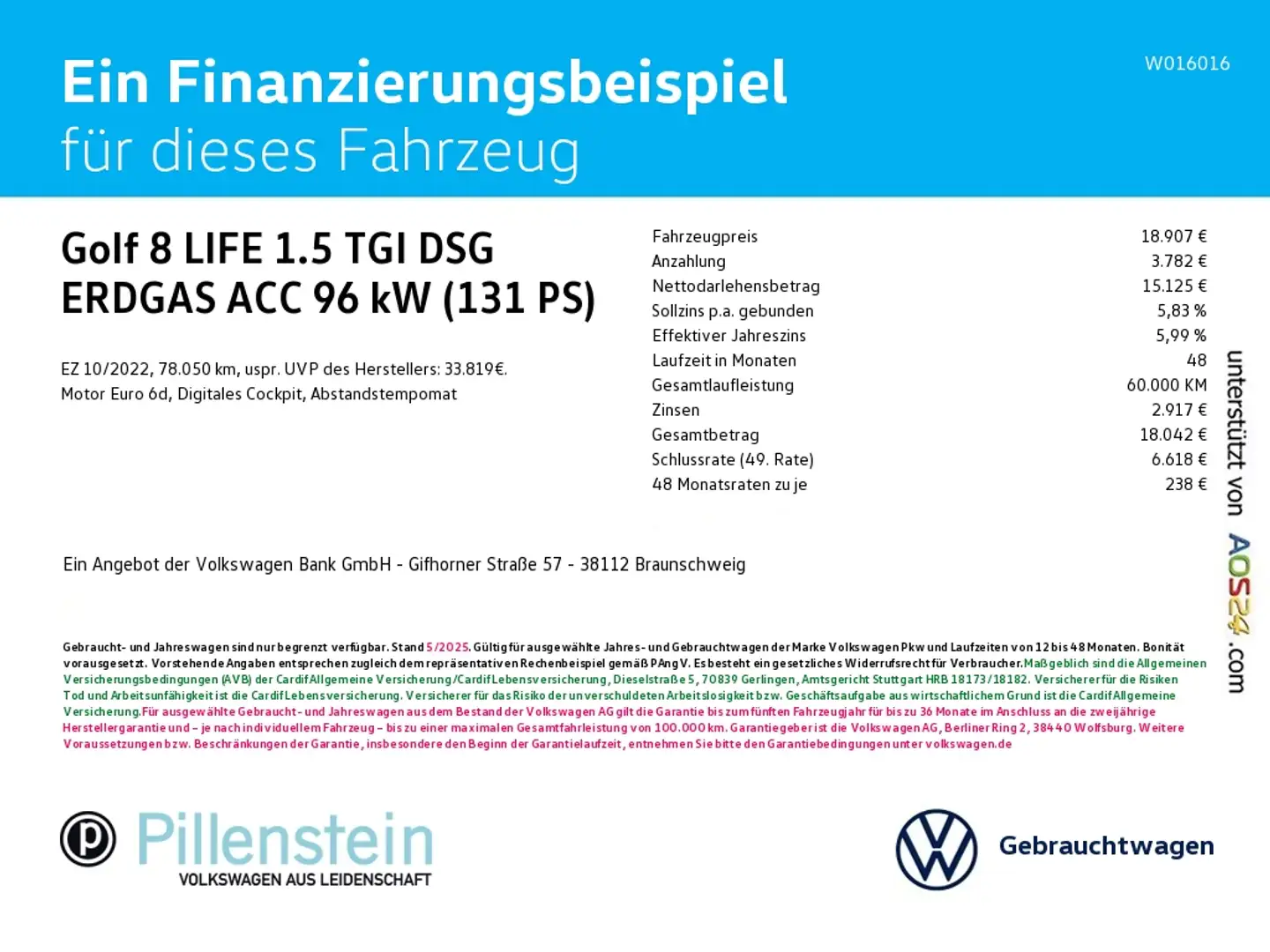 Volkswagen Golf 8 LIFE 1.5 TGI DSG ERDGAS ACC KLIMAAUTOMATIK Schwarz - 2