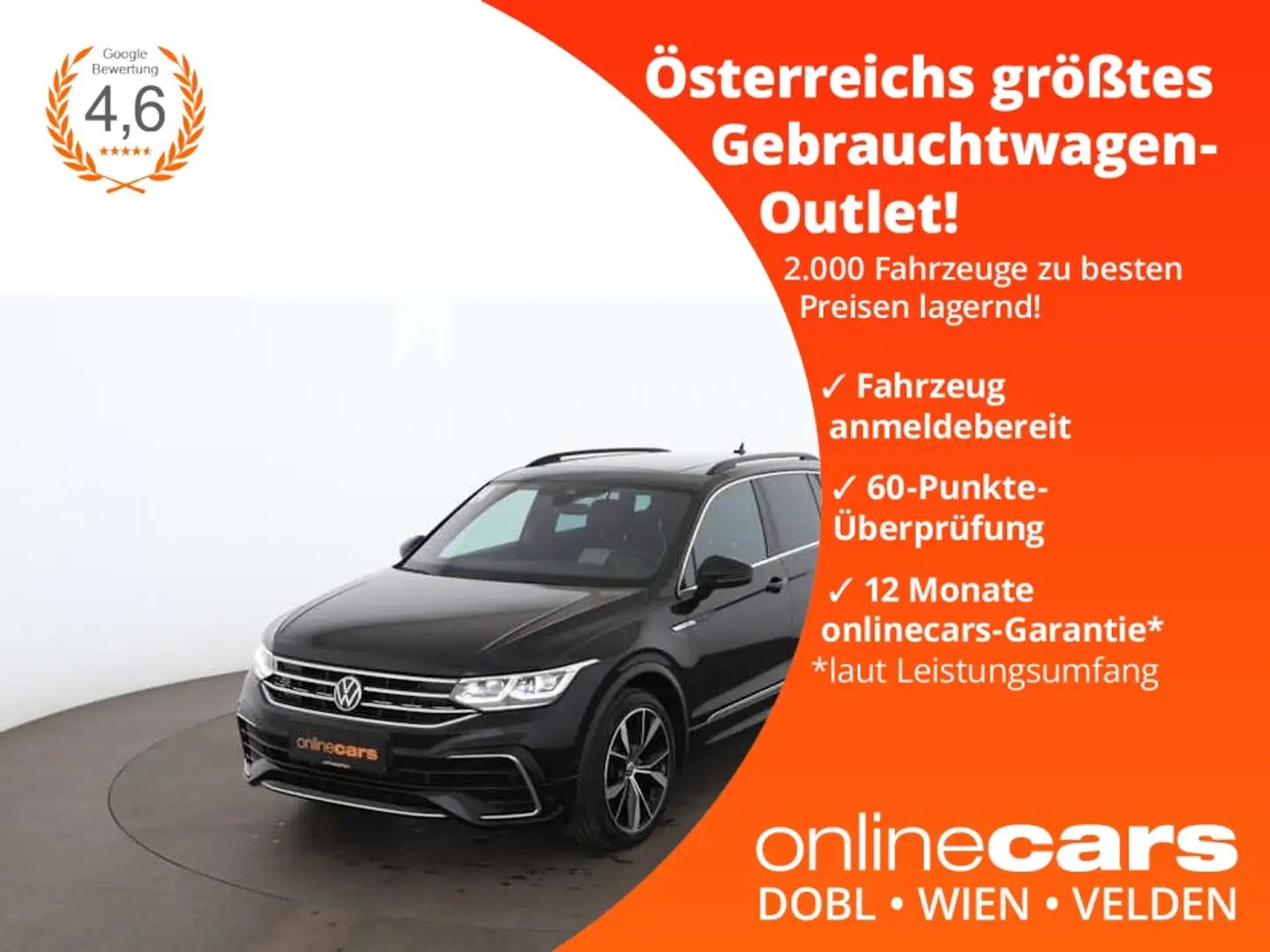 Volkswagen Tiguan 2.0 TDI 4Motion R-Line Aut LED SKY HEAD-UP Schwarz - 1