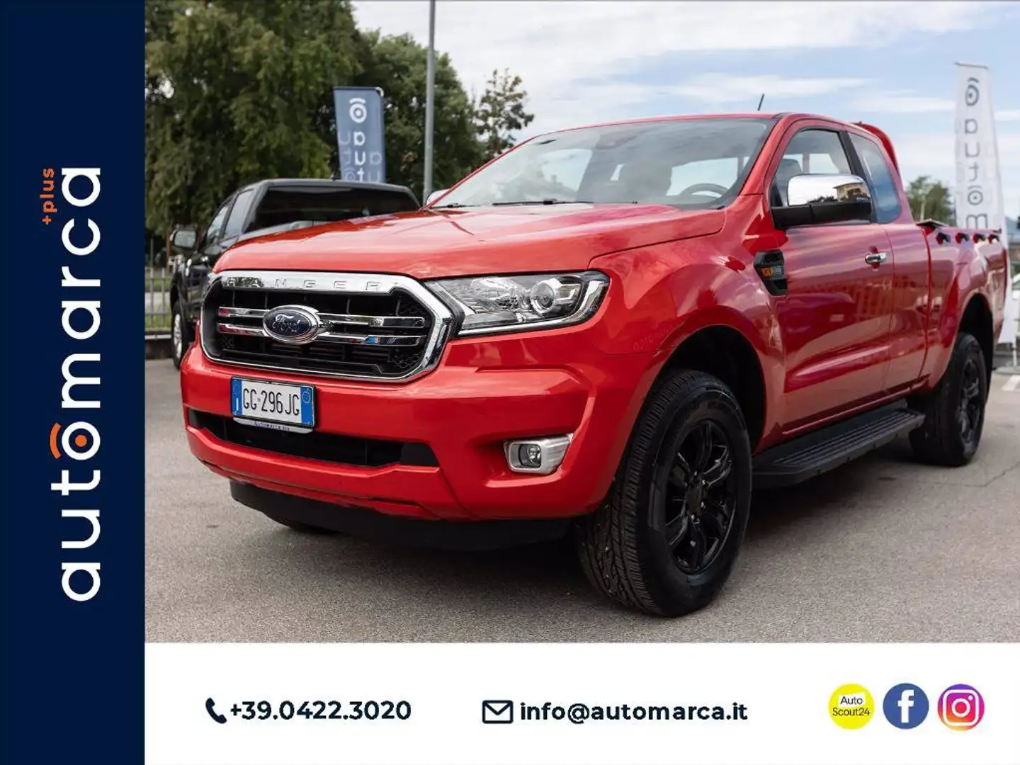 Ford Ranger 2.0 ecoblue super cab XLT 170cv Rosso - 1