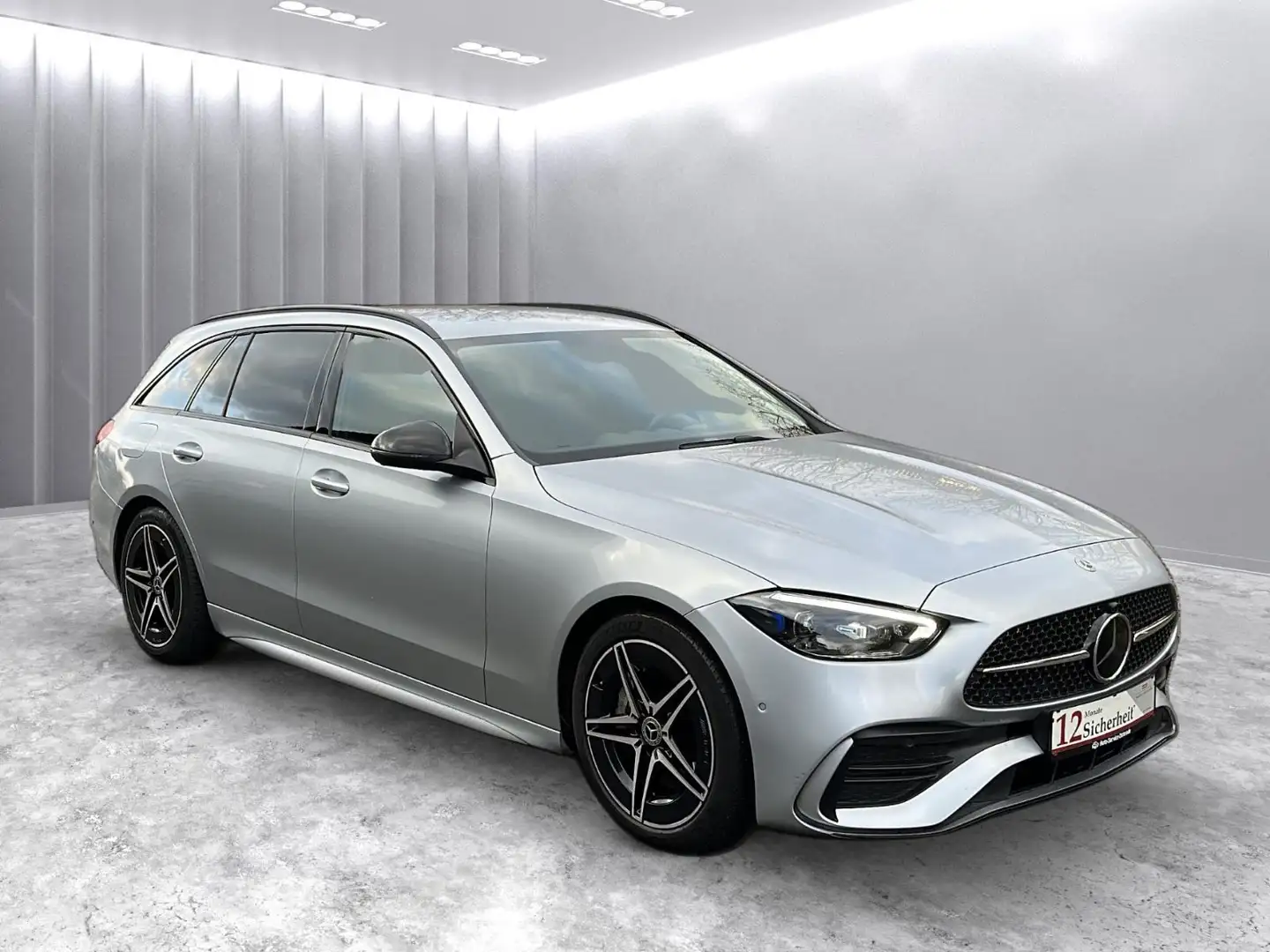 Mercedes-Benz C 220 d 4Matic AMG *1HD/MBUX/STHZ/AHK/Lückenlos* Argent - 1