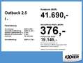 Subaru OUTBACK 2.5 i -  Navi - Automatik - Allrad Green - thumbnail 4