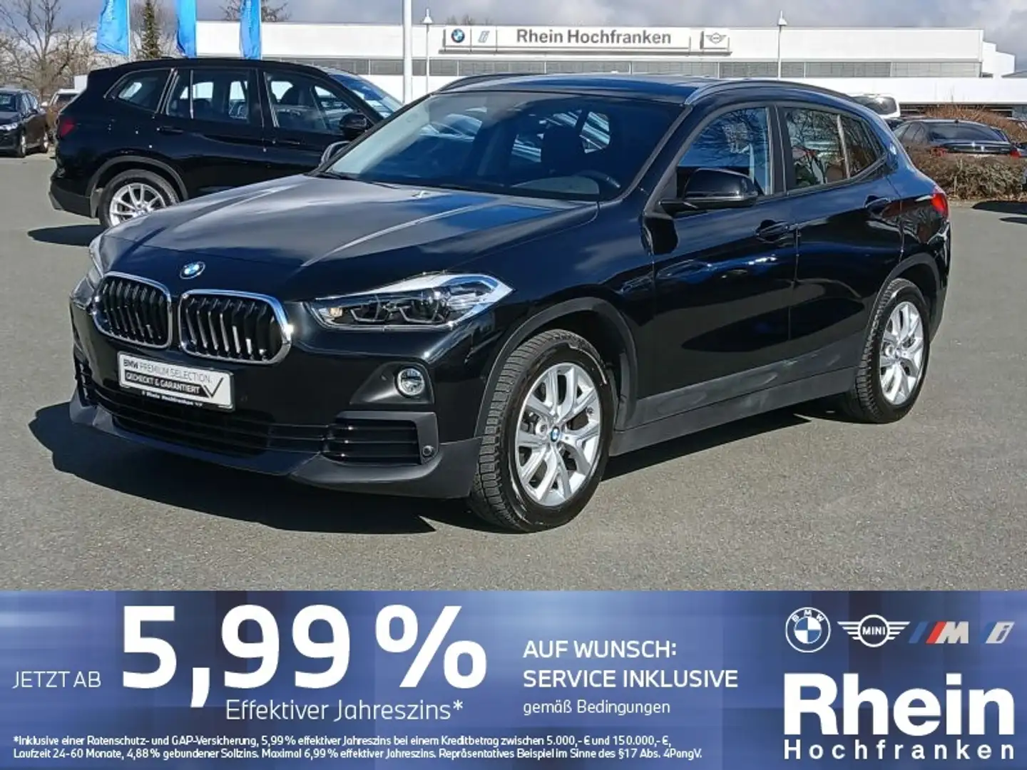 BMW X2 xDrive20d Advantage LED NAVI AHK HiFi PANO Noir - 1