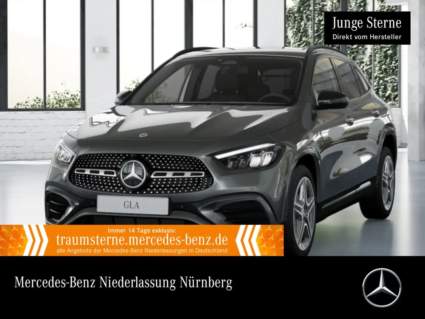 Mercedes-Benz GLA 200 AMG+NIGHT+360°+AHK+LED+TOTW+KEYLESS+7G Grau - 1