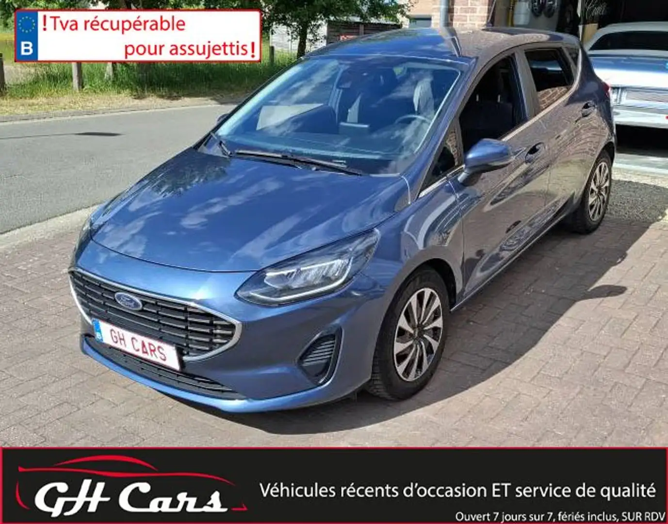 Ford Fiesta Sièges et volant chauffants Carplay / android Bleu - 1