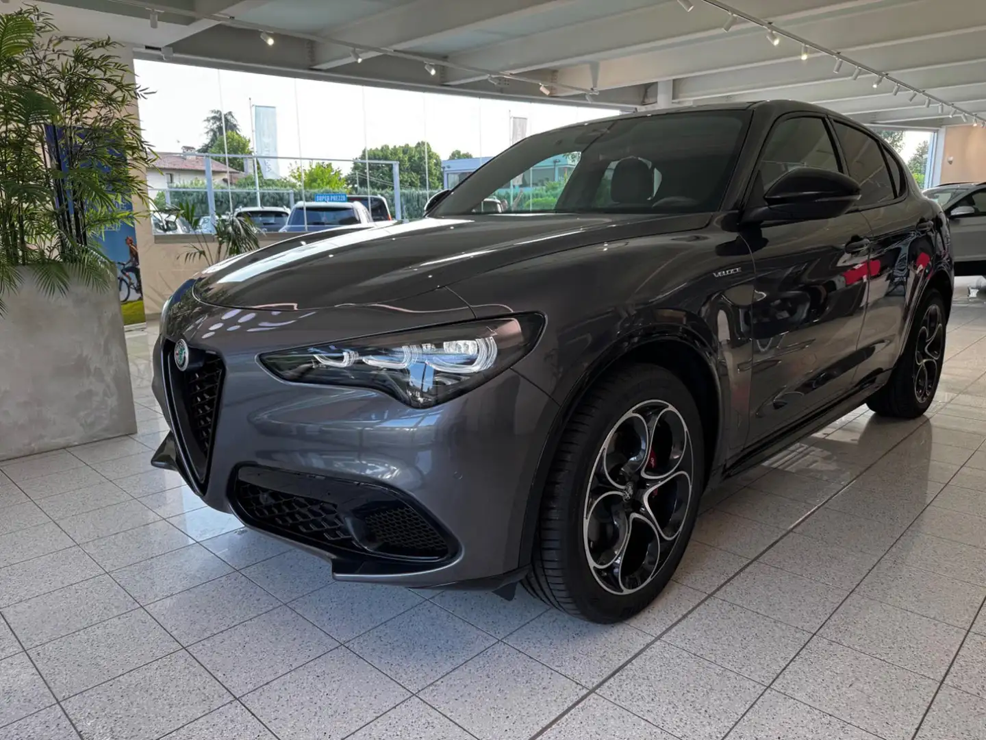 Alfa Romeo Stelvio 2.2 TD 210 CV AT8 Q4 Veloce - TETTO! Grigio - 1