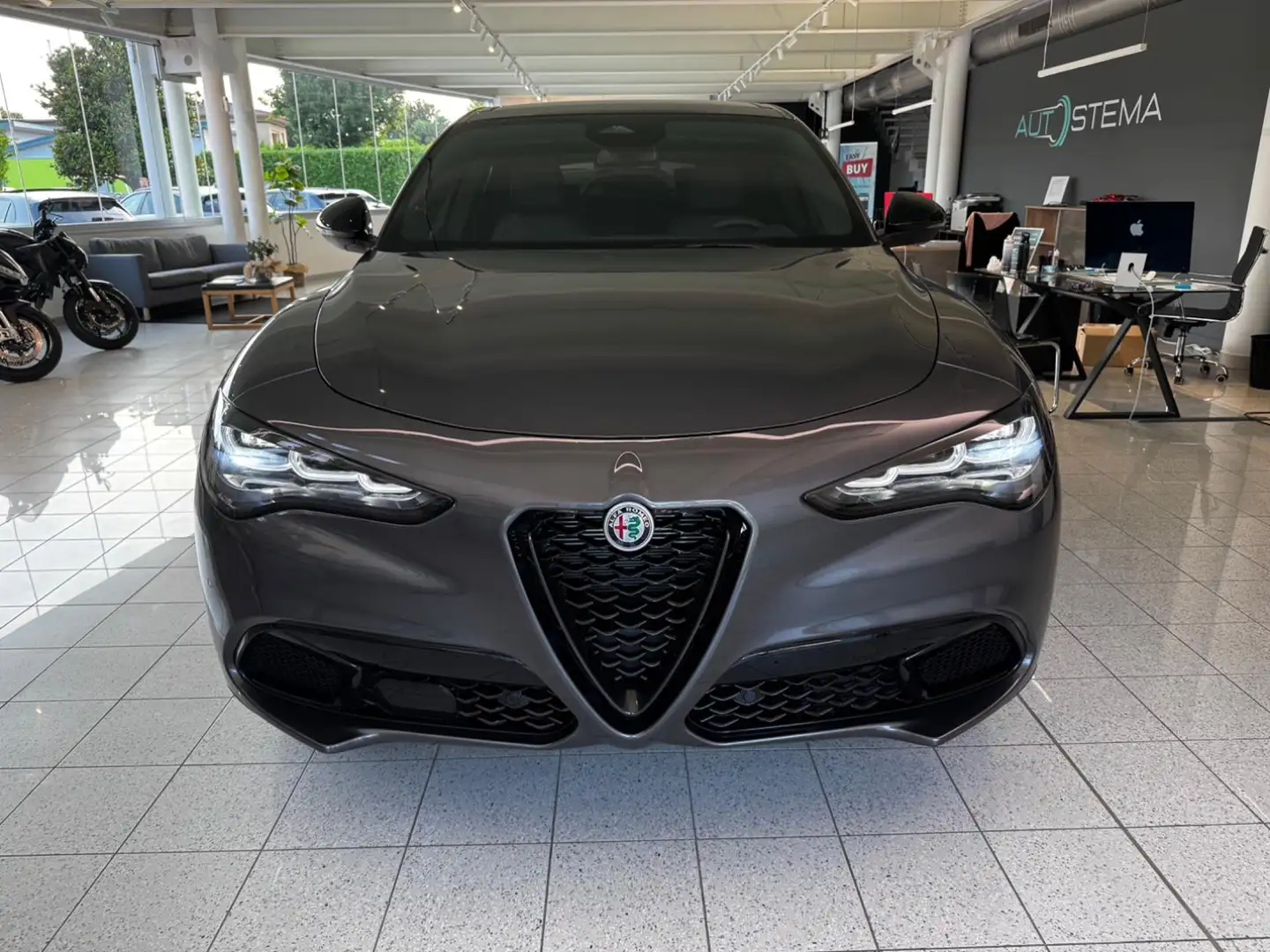 Alfa Romeo Stelvio 2.2 TD 210 CV AT8 Q4 Veloce - TETTO! Grigio - 2