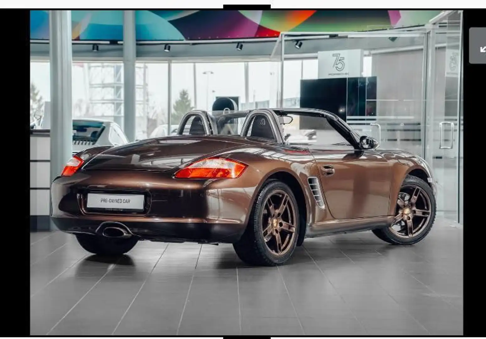 Porsche Boxster TIPTRONIC*VOLL-LEDER BRAUN*U-FREI*1.HAND Brun - 2
