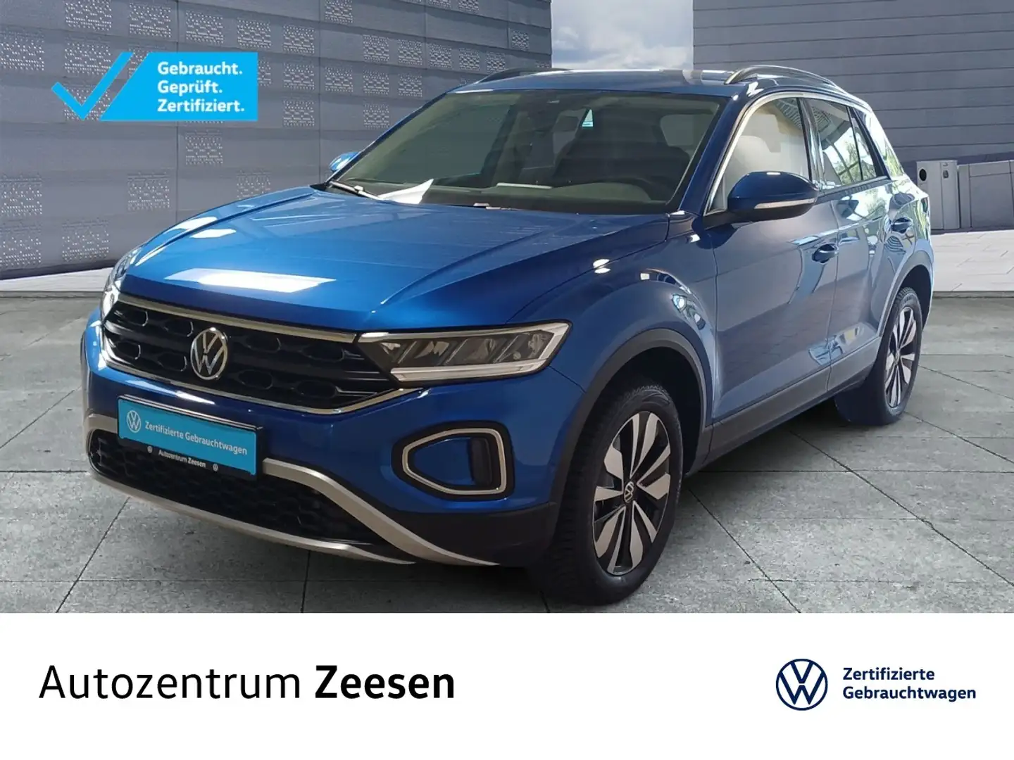 Volkswagen T-Roc 1.5 TSI MOVE DSG+BAA+USB+DAB+EPH+MAL+SHZ+ Klima Blau - 1