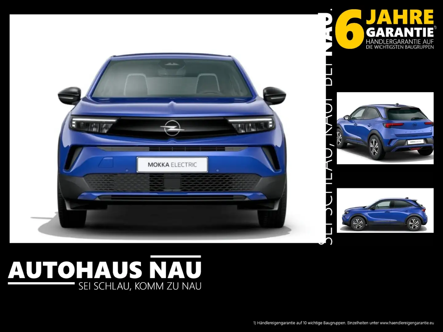 Opel Mokka Electric 156 PS Edition 20.990€ Netto Blauw - 1