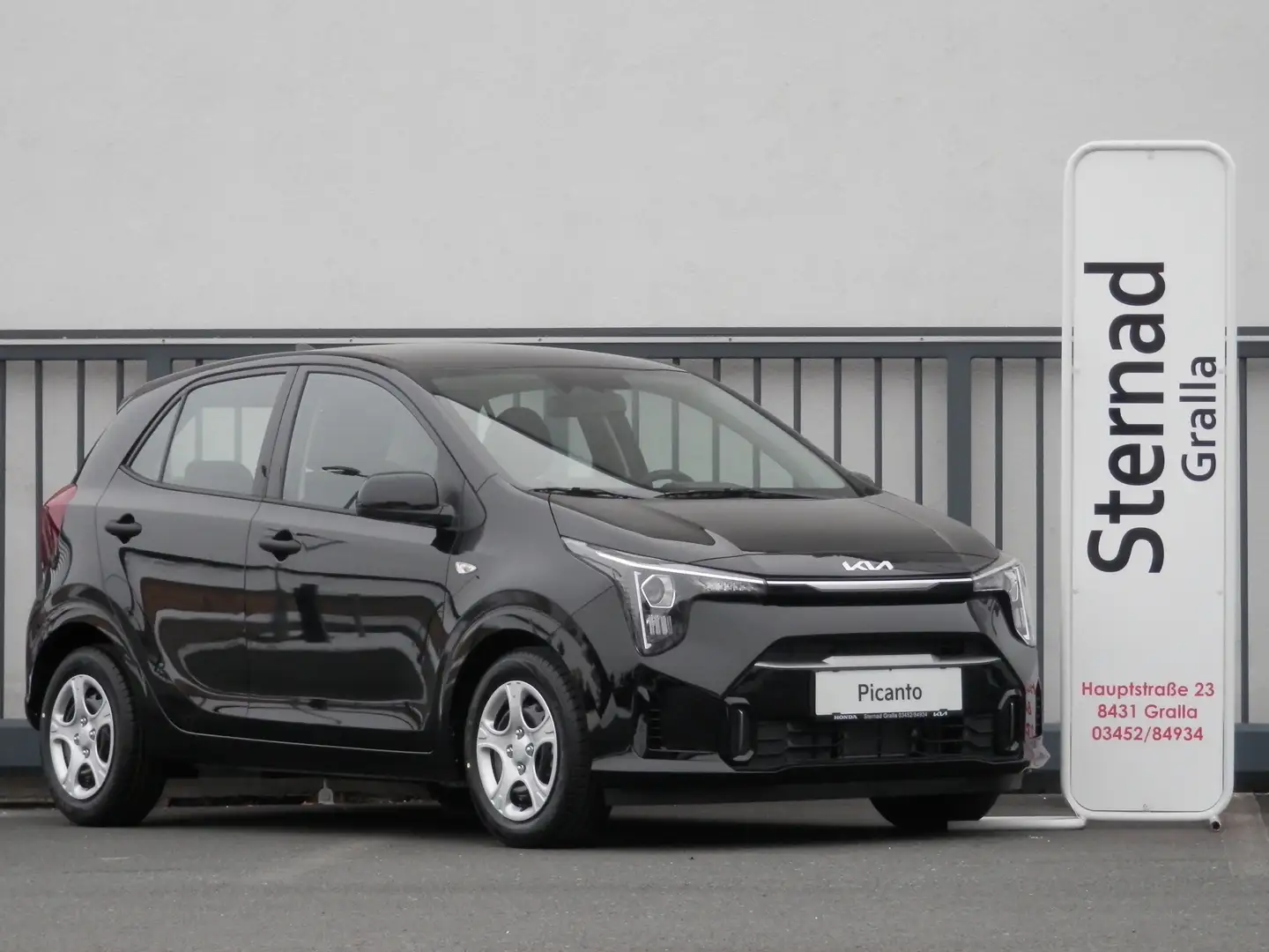 Kia Picanto 1,0 GDI Titan Schwarz - 1