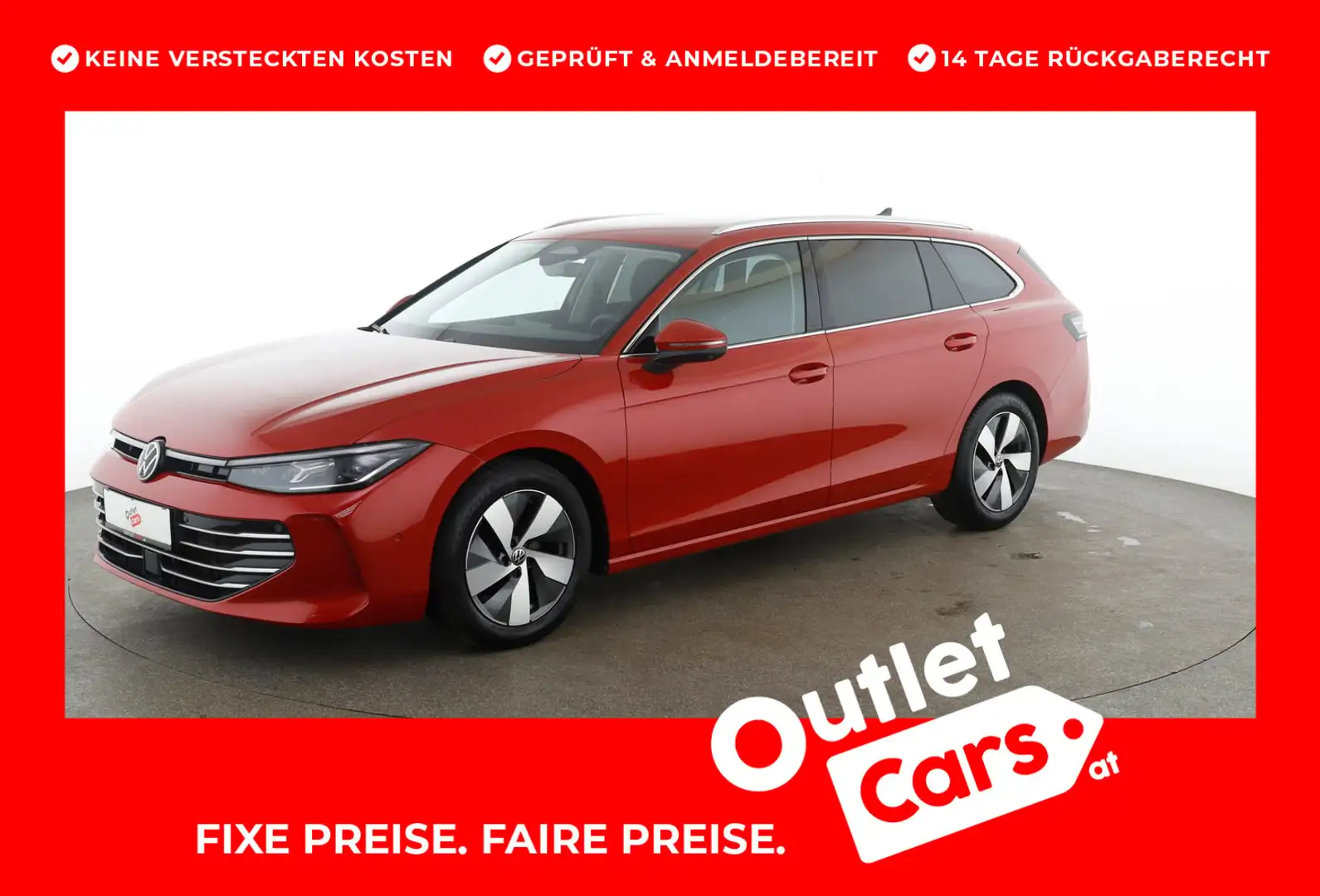 Volkswagen Passat Variant Elegance TDI DSG Rot - 1