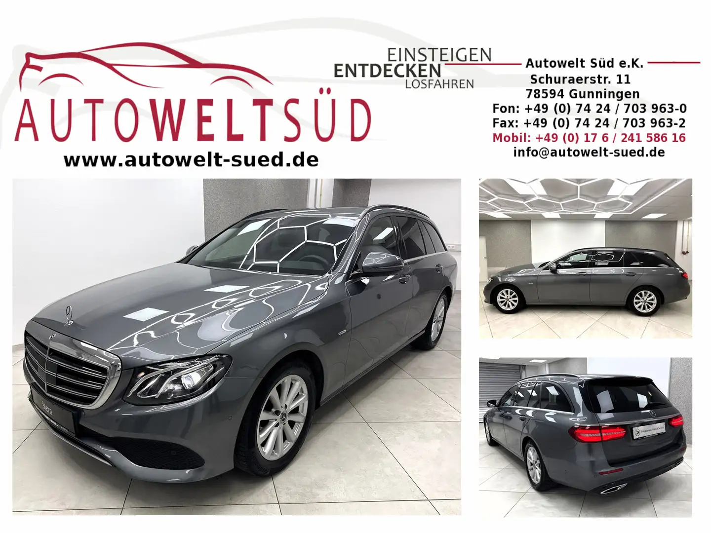 Mercedes-Benz E 220 d T Sport Style Edition DTR-Pro Comand RCam Gris - 1