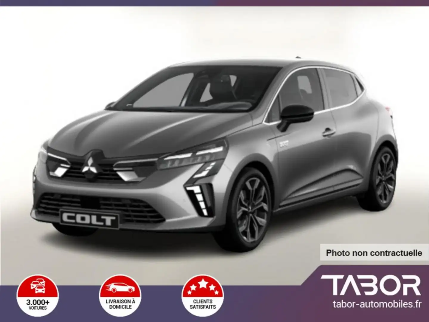Mitsubishi Colt 1.6 HEV 143 GPS Bose ACC Radars Gris - 1