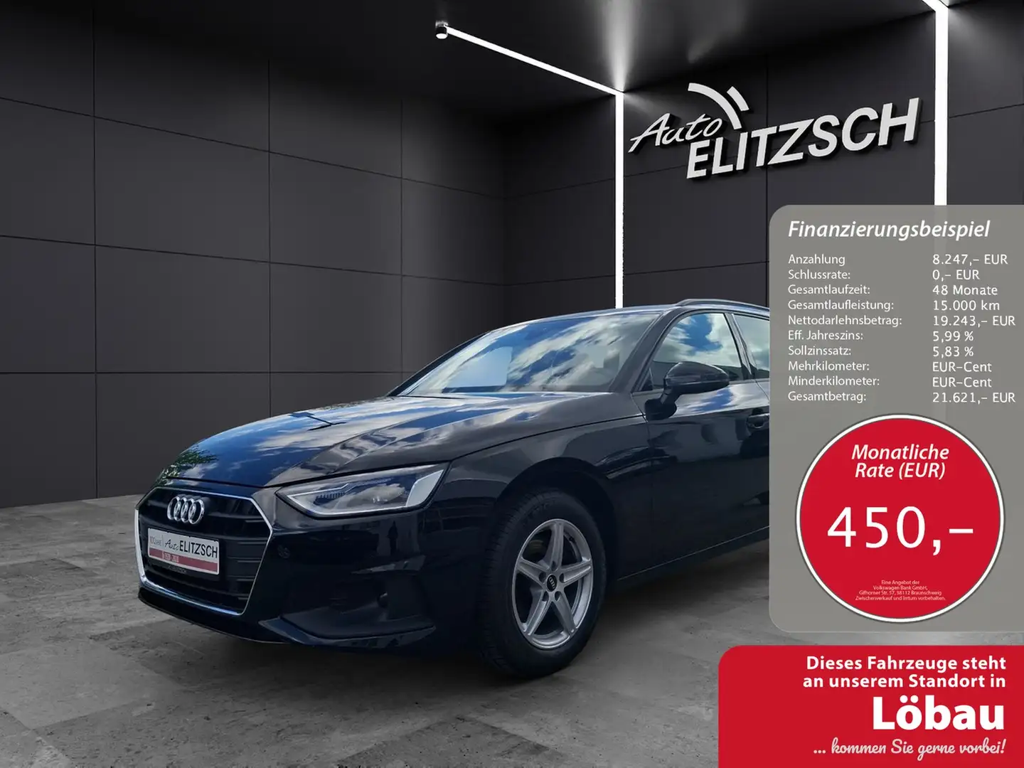 Audi A4 Avant 35 TDI Navi GRA PDC SH LM Tiptronic Schwarz - 1