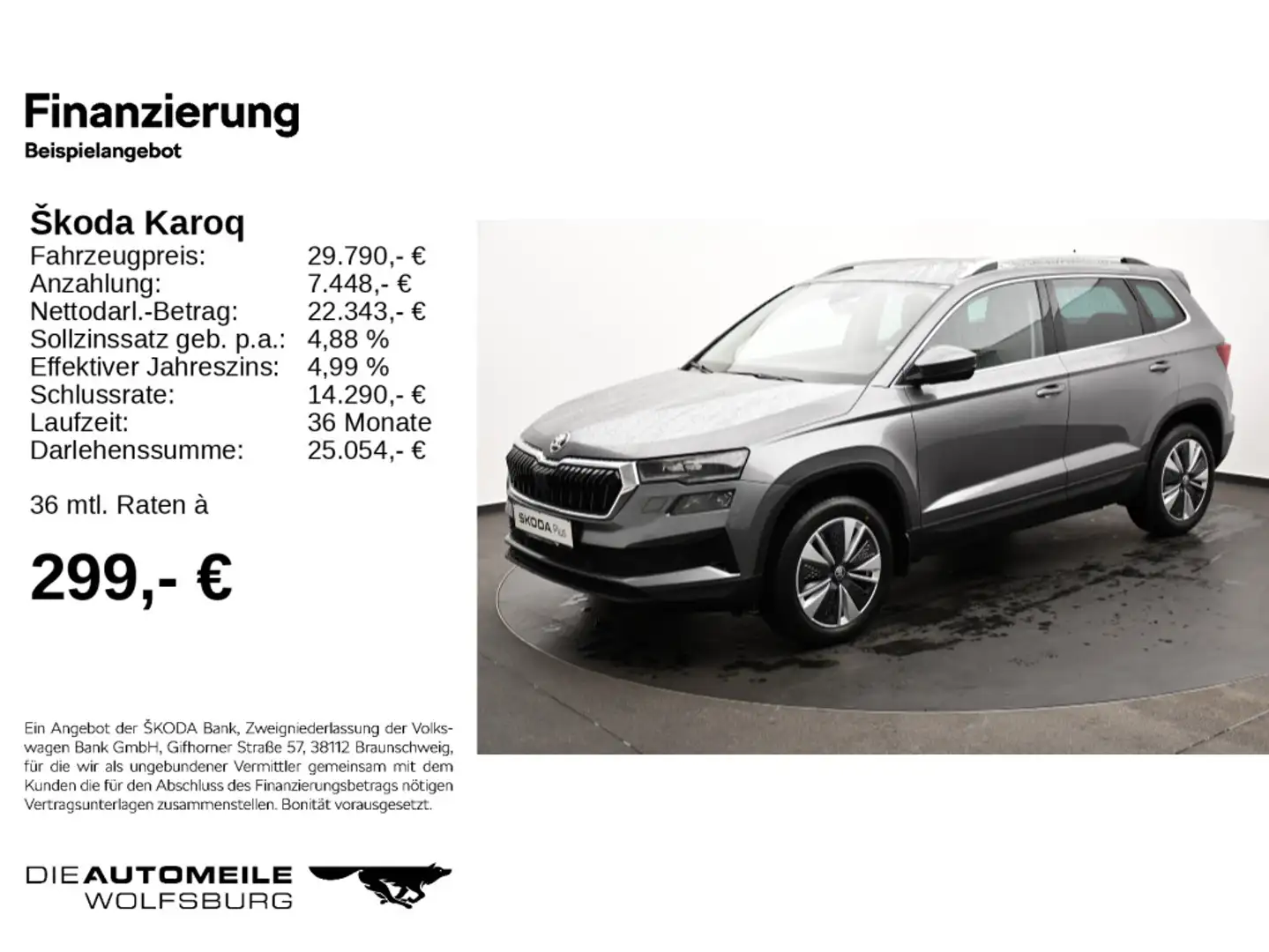 Skoda Karoq 1.5 TSI DSG Style AHK/STANDHZ/MATRIX Grau - 2