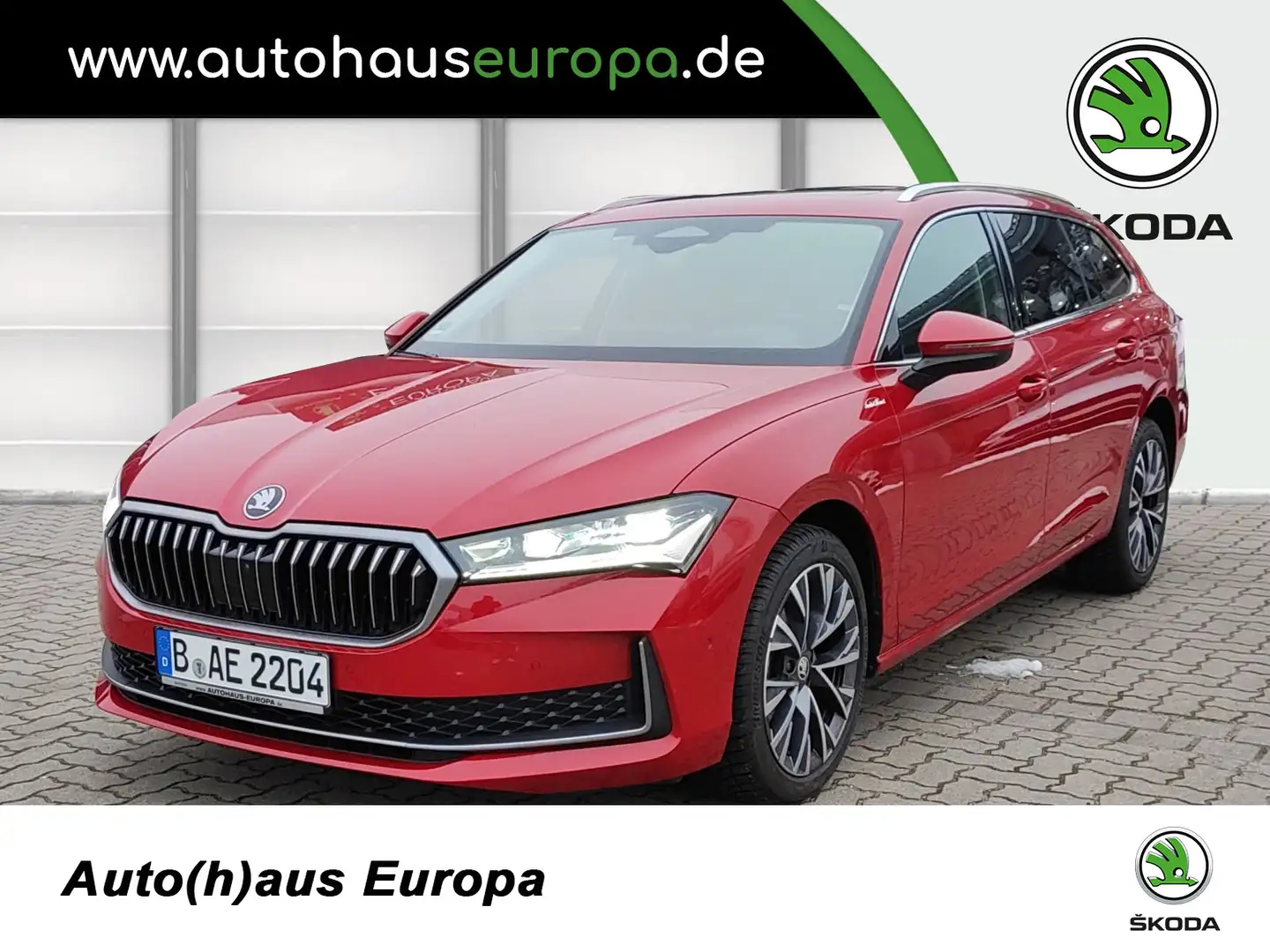 Skoda Superb Combi 2.0 TDI DSG L&K DashCam ACC Navi Pano Massag Czerwony - 1
