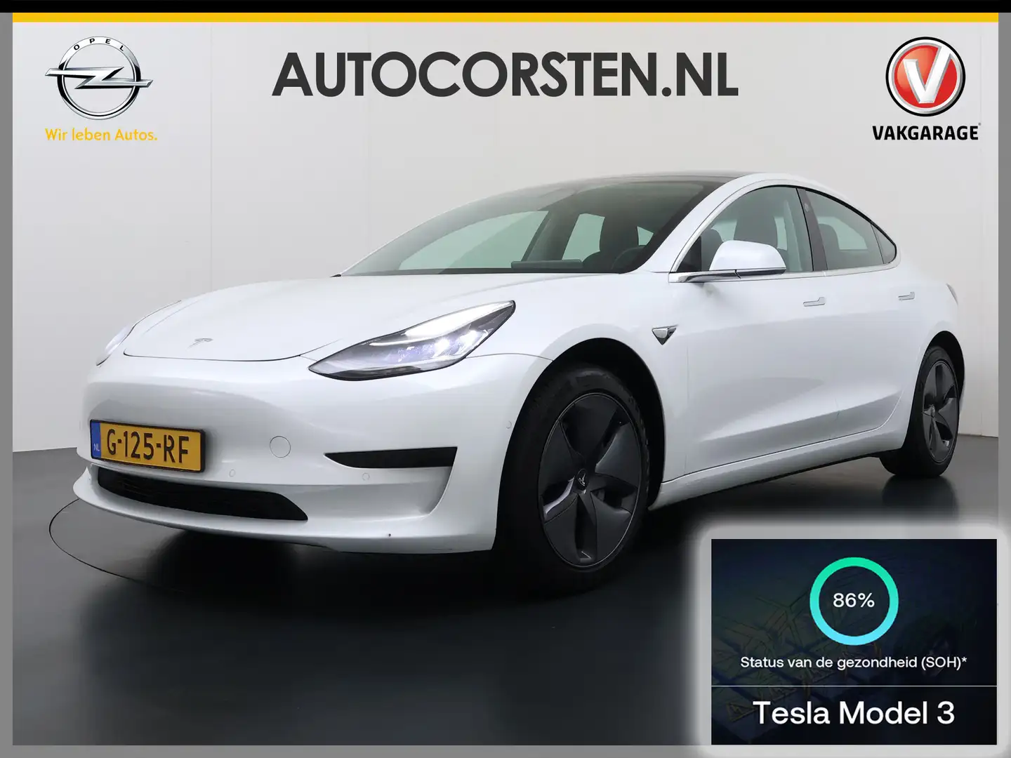 Tesla Model 3 RWD SR+ 325PK Lmv 18" AutoPilot FSD Leder Panorama Blanc - 1