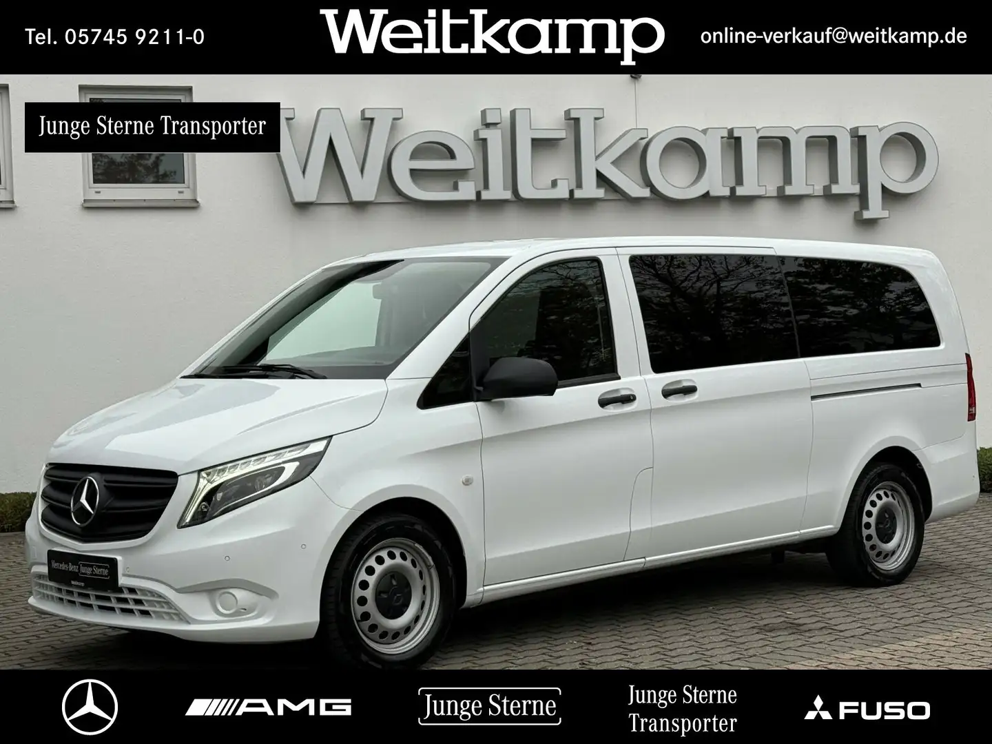 Mercedes-Benz Vito Vito 119 Tourer PRO XL LED+STHZ+AHK+DISTRO.+UVM. Weiß - 1