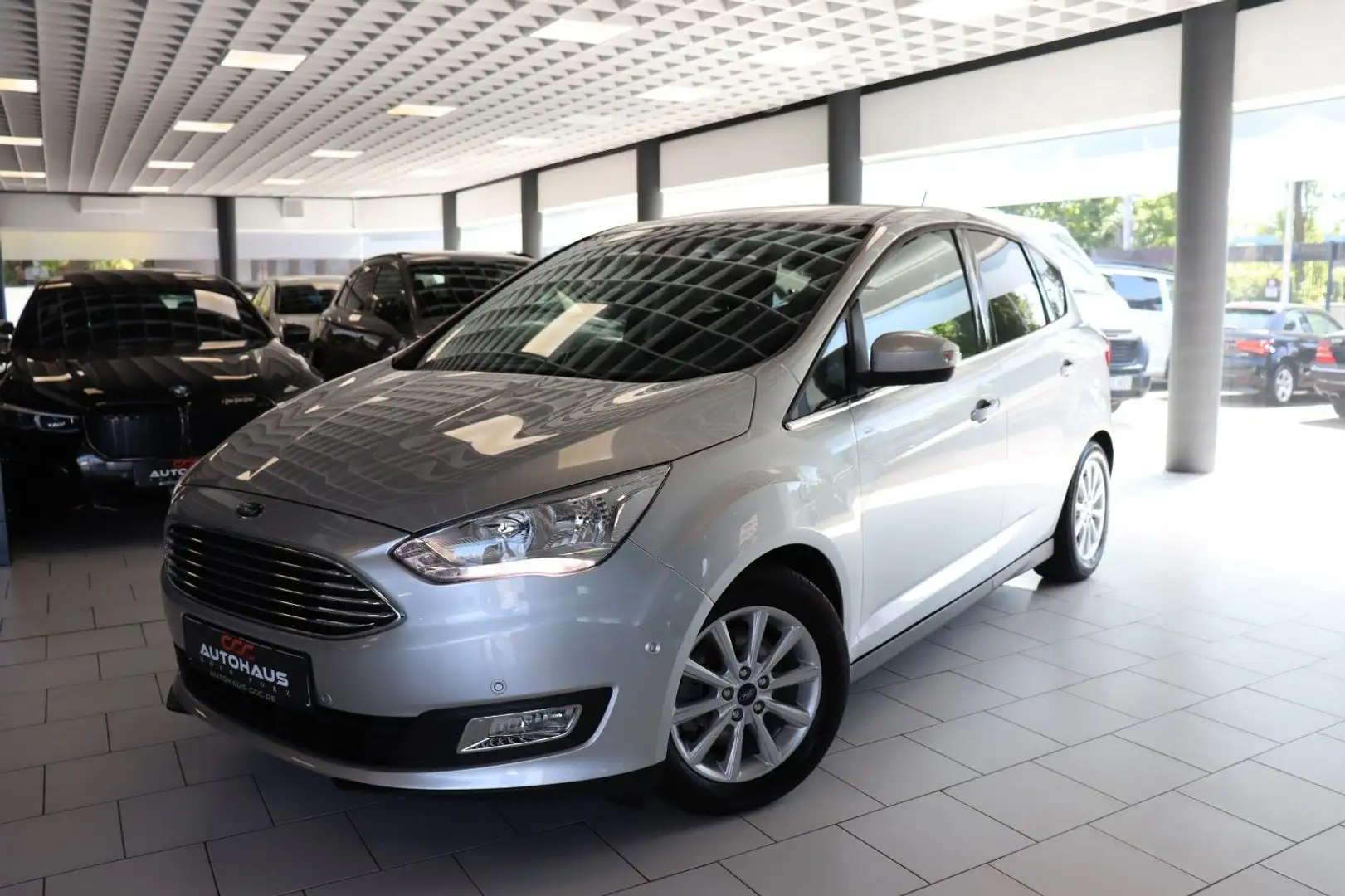 Ford C-Max C-MAX Titanium|1.HAND|NAVI|AUTOMATIK|SHZ|R.KAM Silber - 1