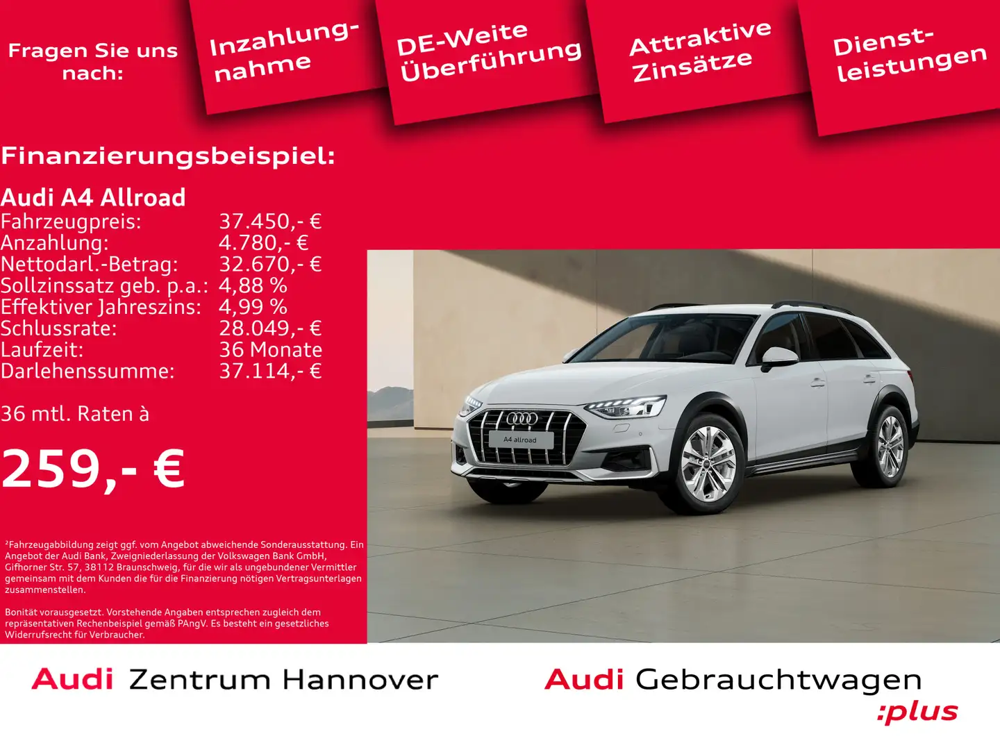 Audi A4 allroad A4 allroad 40 TDI quattro AHK LED Kamera virtual Weiß - 2
