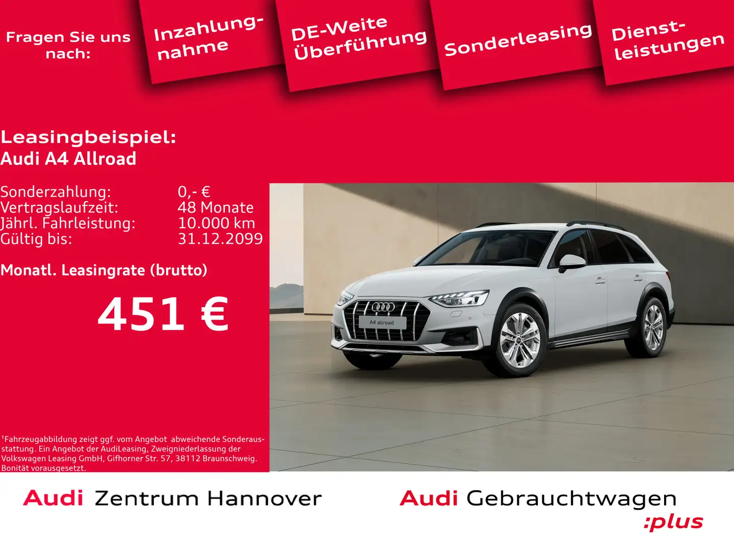 Audi A4 allroad A4 allroad 40 TDI quattro AHK LED Kamera virtual Weiß - 1