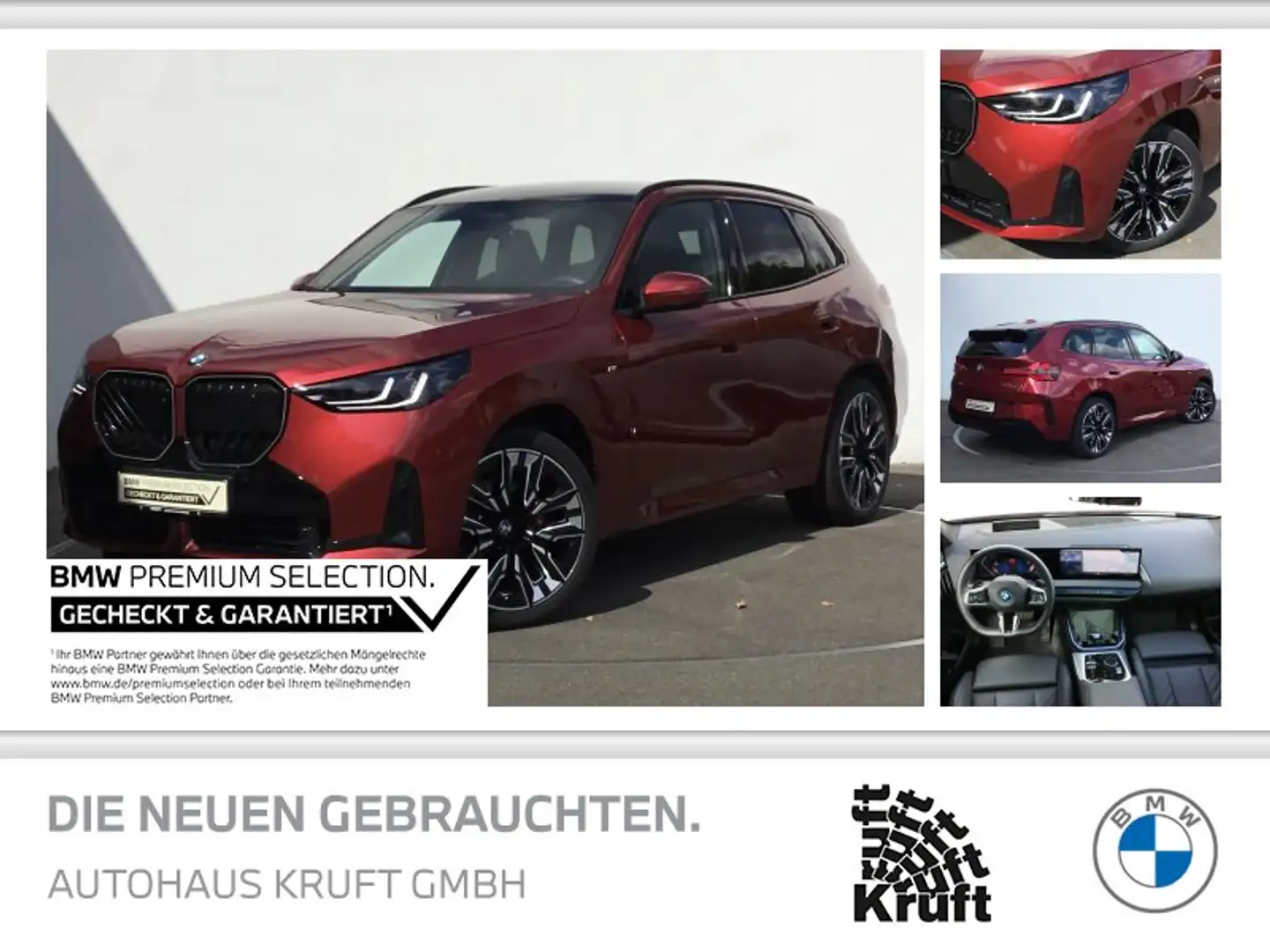 BMW X3 xDrive30e M SPORT PRO+PANO+AHK+E SITZE+KAMERA Rouge - 1