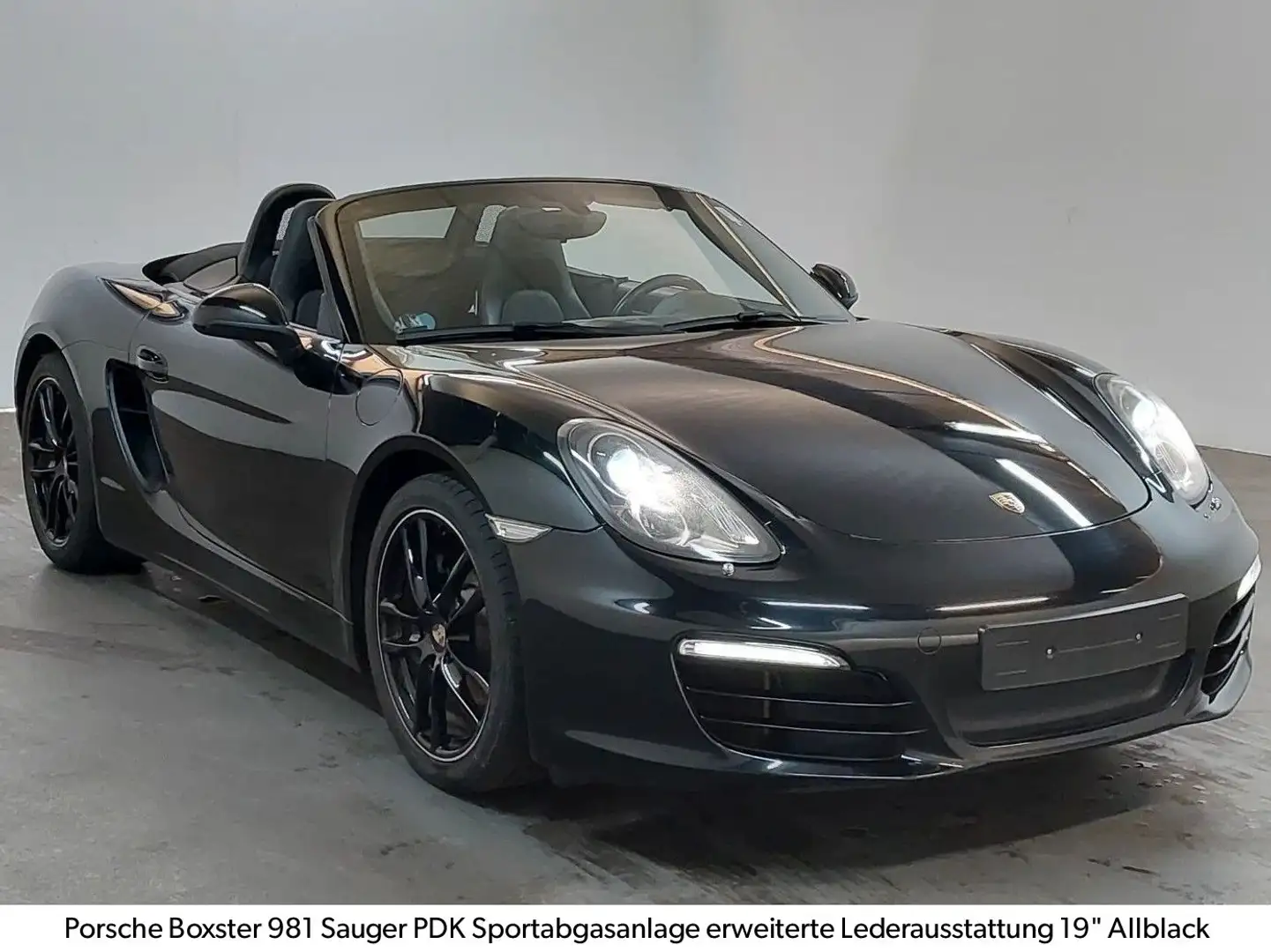 Porsche Boxster 6 Zylinder Sauger 19" SAGA VOLLLEDER 981 Schwarz - 1