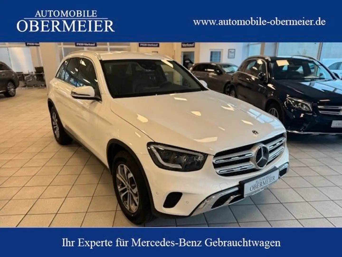 Mercedes-Benz GLC 220 d 4M Distr+ AHK RFK LED Ambiente CarPlay Blanc - 1