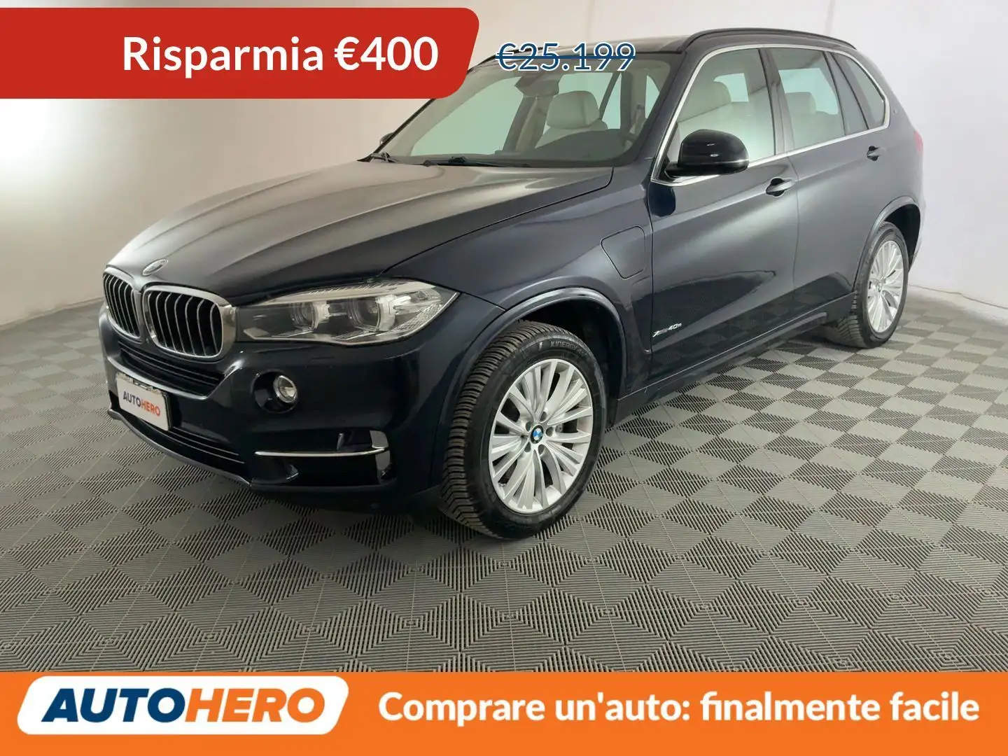 BMW X5 xDrive 40e Luxury PHEV Bleu - 1