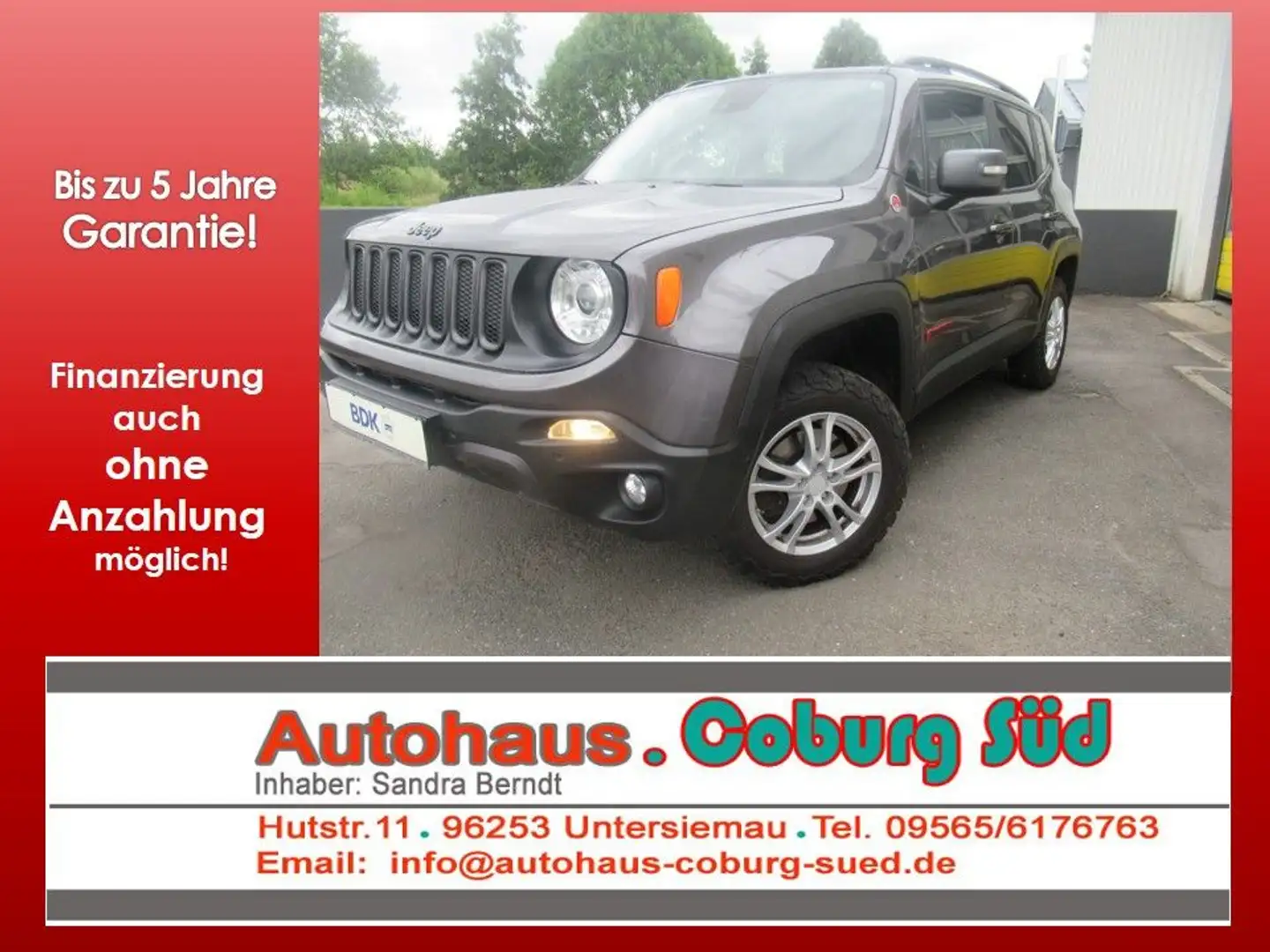 Jeep Renegade Trailhawk 4WD NAVI AHK KAMERA DAB+ SHZG Grau - 1