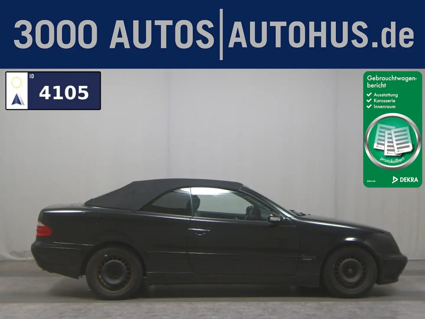 Mercedes-Benz CLK 200 K Cabrio Elegance Leder Schwarz - 1