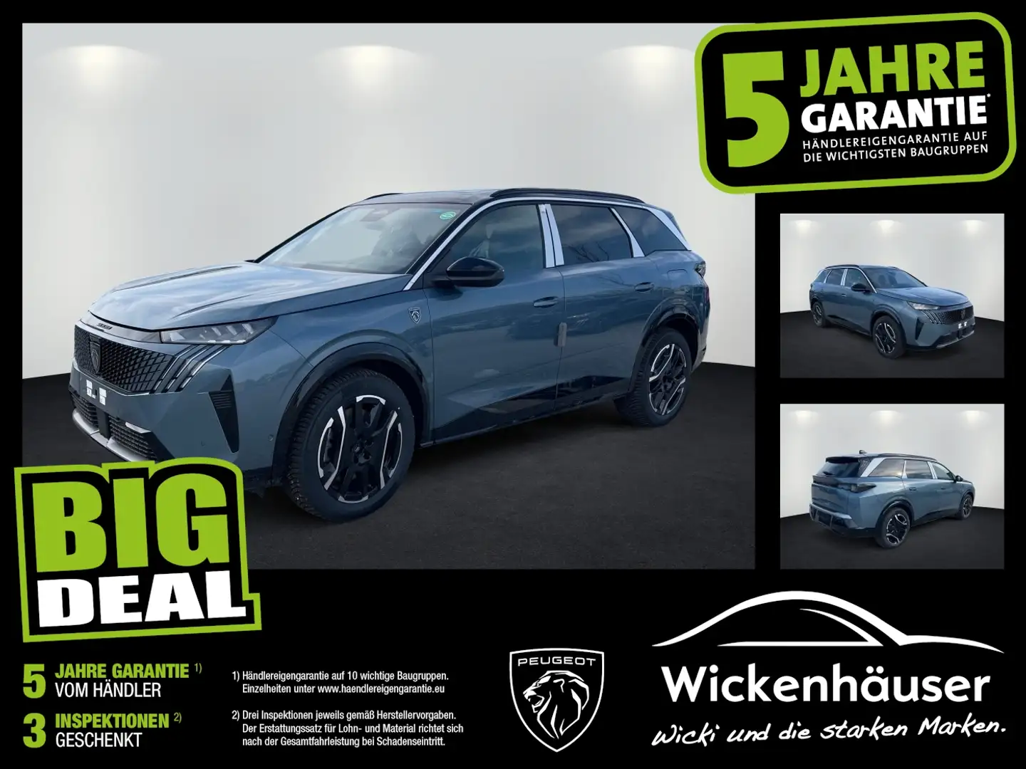 Peugeot 5008 210 GT Elektromotor FLA el.Heck KAM Navi Blau - 1