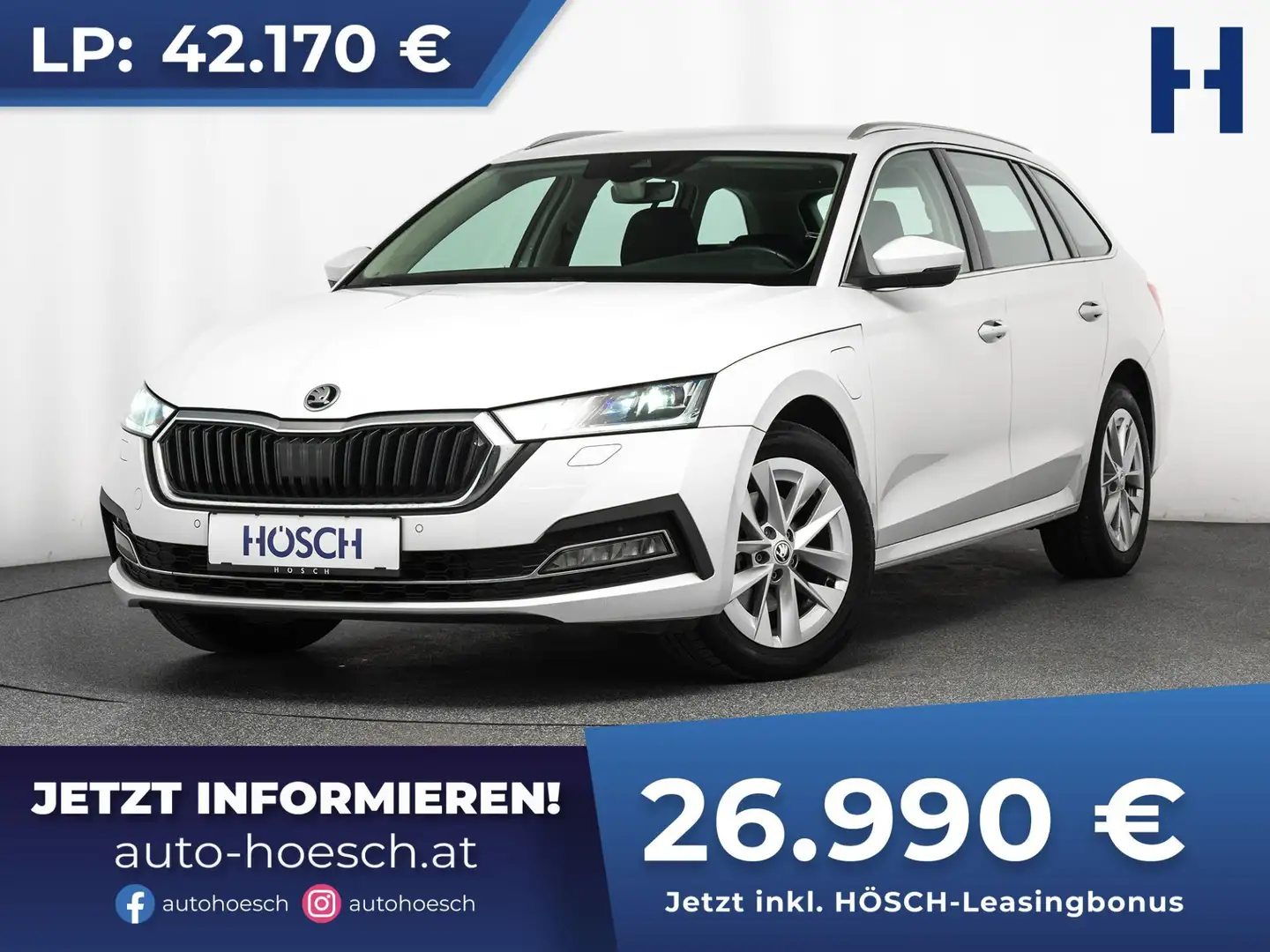 Skoda Octavia Combi iV Style AHK MATRIX ACC ASSISTENZ Weiß - 1