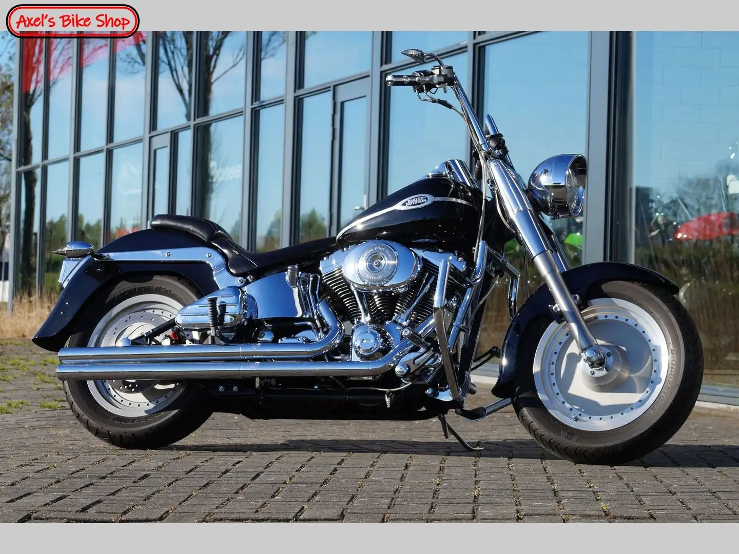 Harley-Davidson Fat Boy FLSTF Zwart - 1