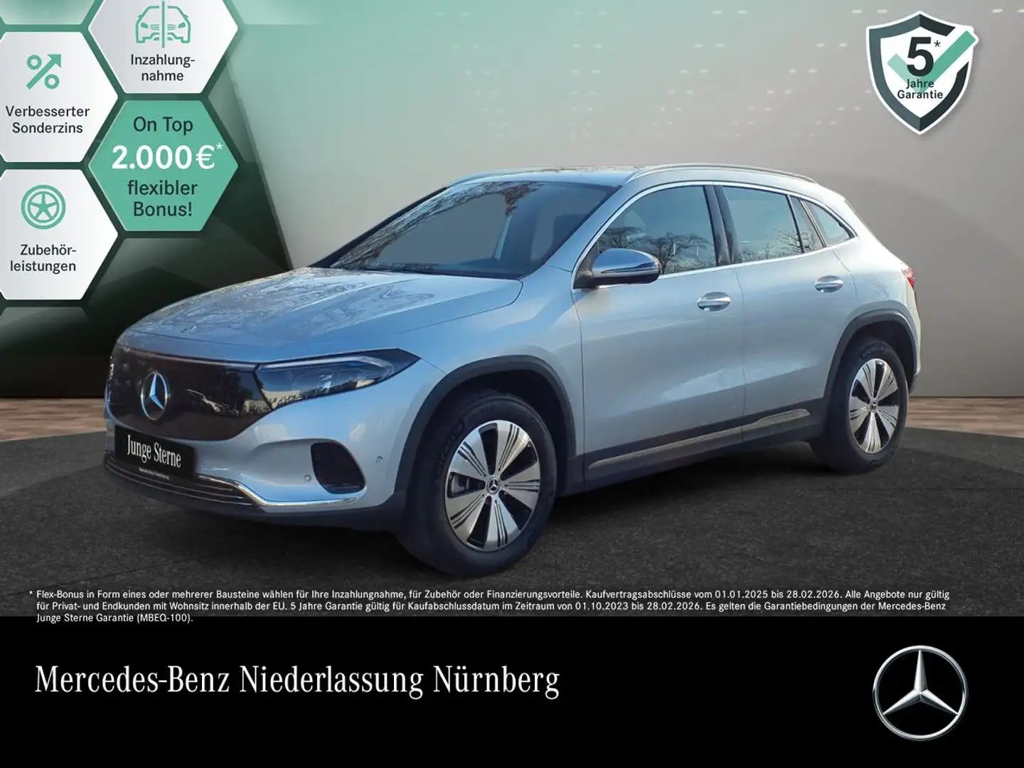 Mercedes-Benz EQA 350 4M PROG+ADVANCED+KAMERA+SPUR Argent - 1