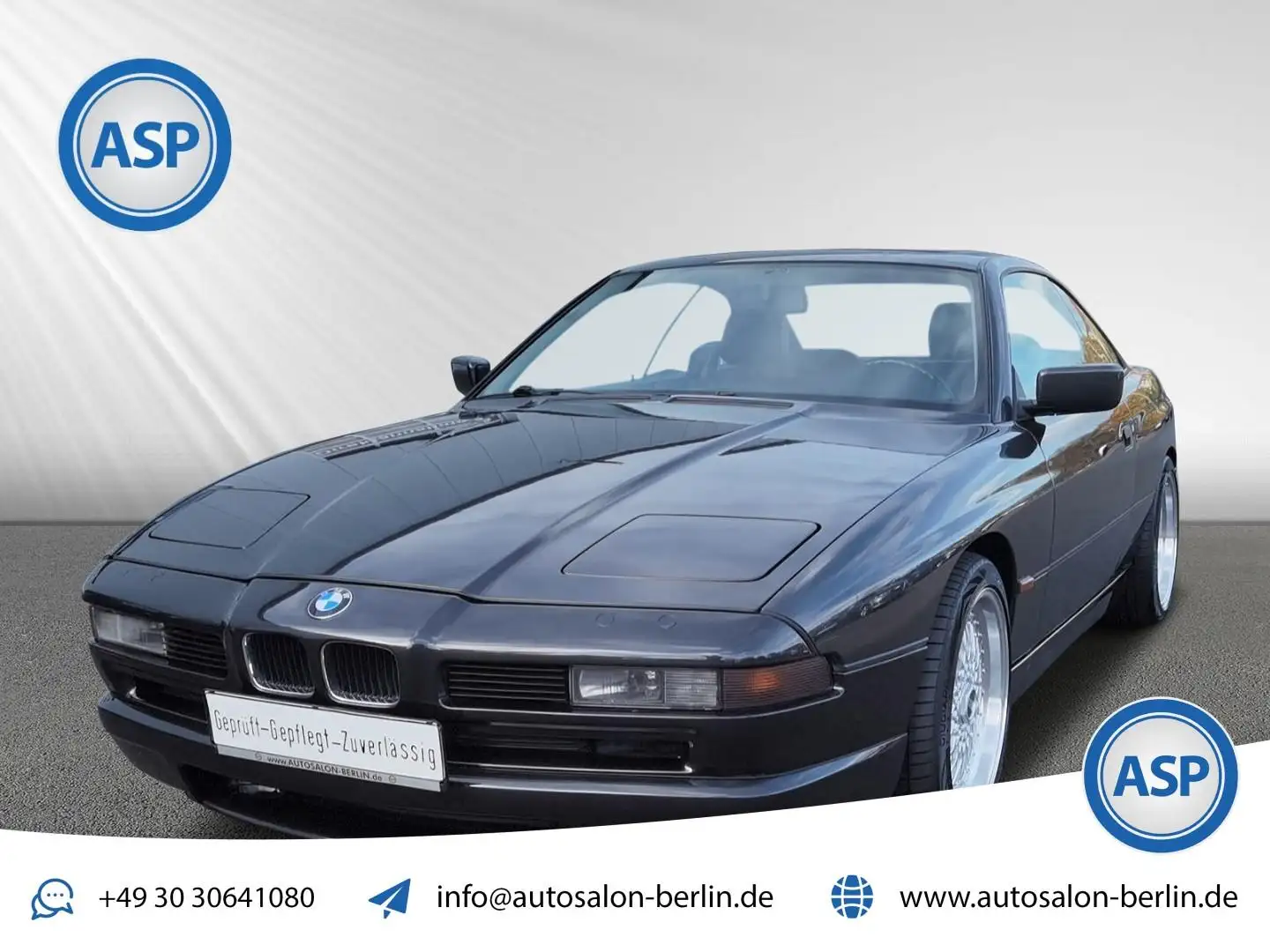 BMW 850 5.0 V12 KAT Noir - 1