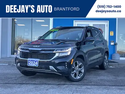 Black 2024 Kia Seltos SUV / Crossover All-Wheel Drive Automatic