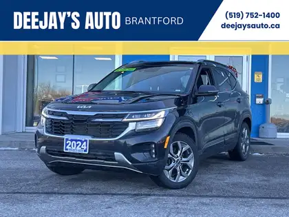 Black 2024 Kia Seltos SUV / Crossover All-Wheel Drive Automatic